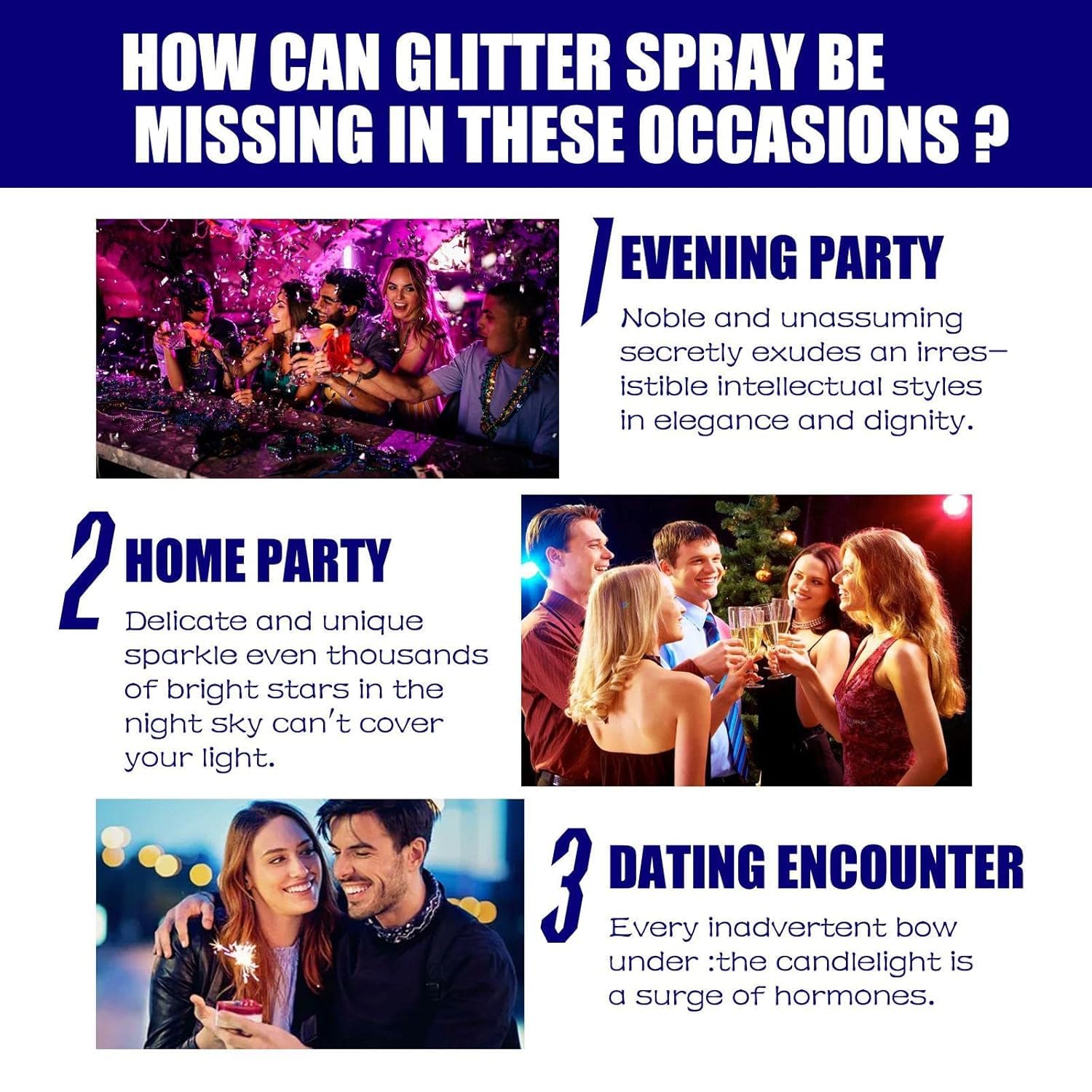 VENEXA Shiny Glitter Spray 60Ml Hair Body Glitter Spray for Nightclub Party Dating|Nail Care Kit for Women, Softens and Nourishes Hand and Feet, Manicure Pedicure Tool Kit, Nail Art 4
