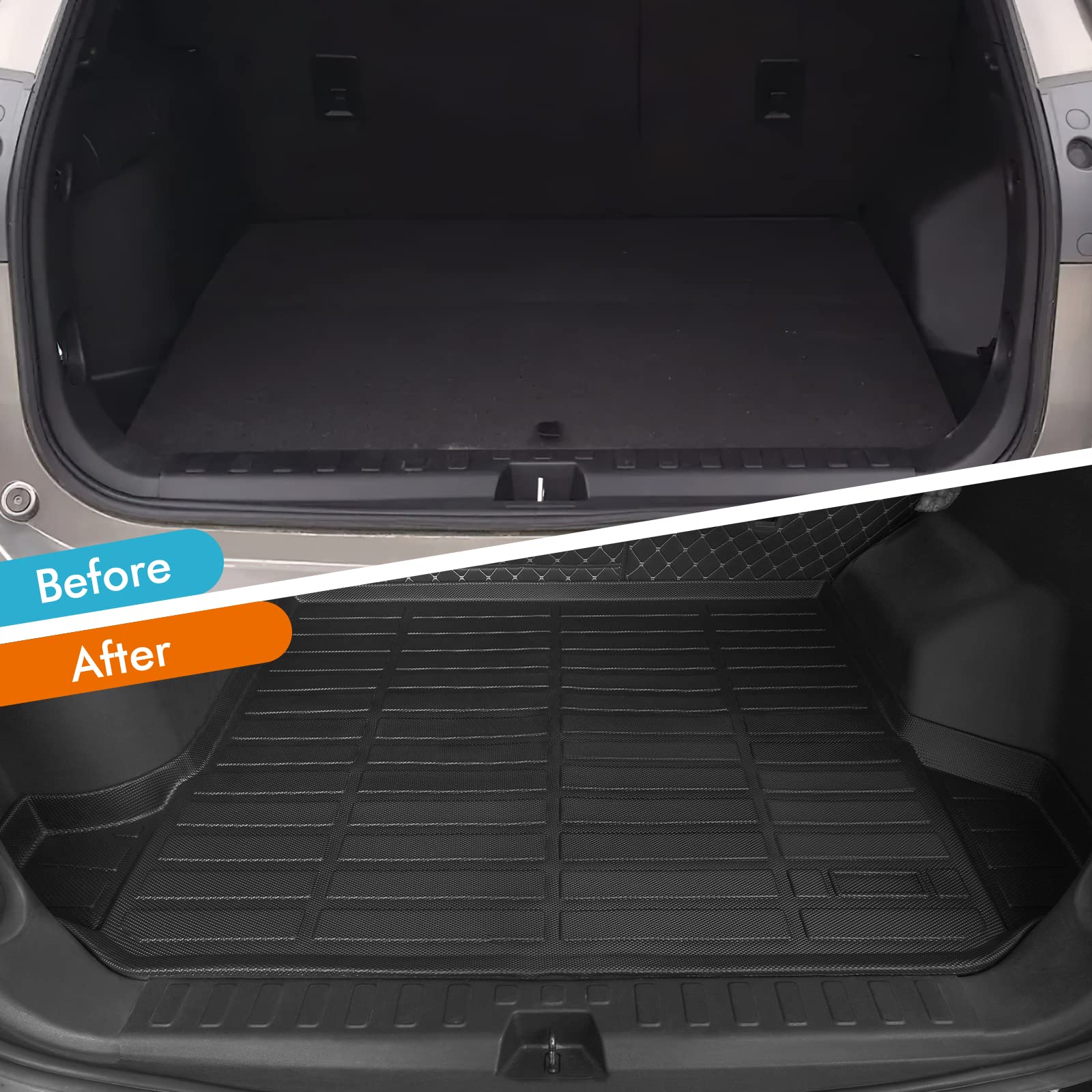 DiffCar 2018 2019 2020 2021 2022 2023 Chevy Equinox Floor Mats & Cargo Liner, All Weather Floor