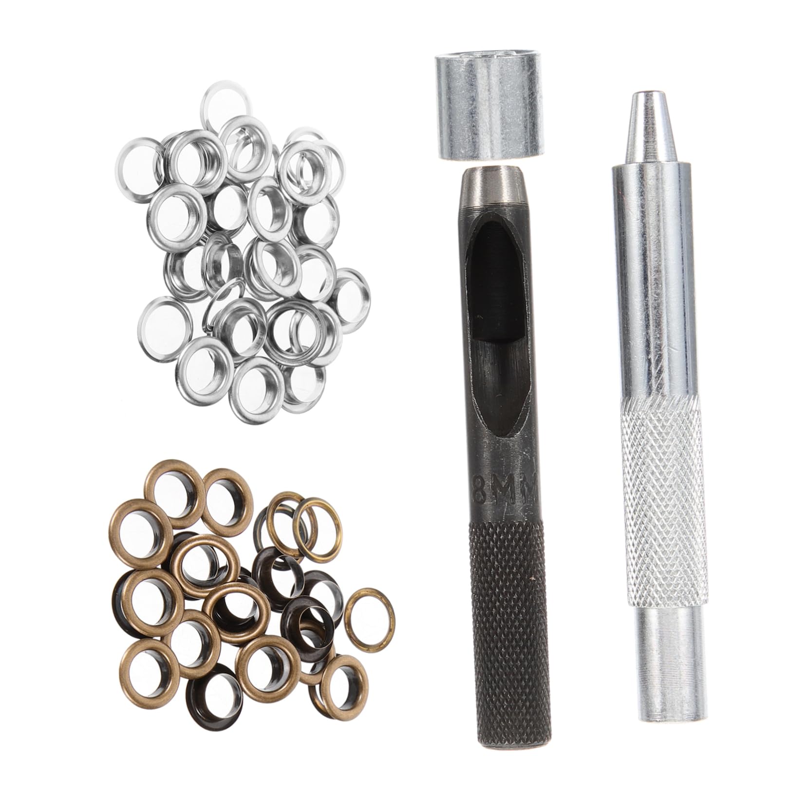 SHINEOFI 200pezzi Kit Di Occhielli Metallici Strumenti Per Abbigliamento e Fai Te e Chiusure Pratiche Per Progetti Creativi e Riparazioni