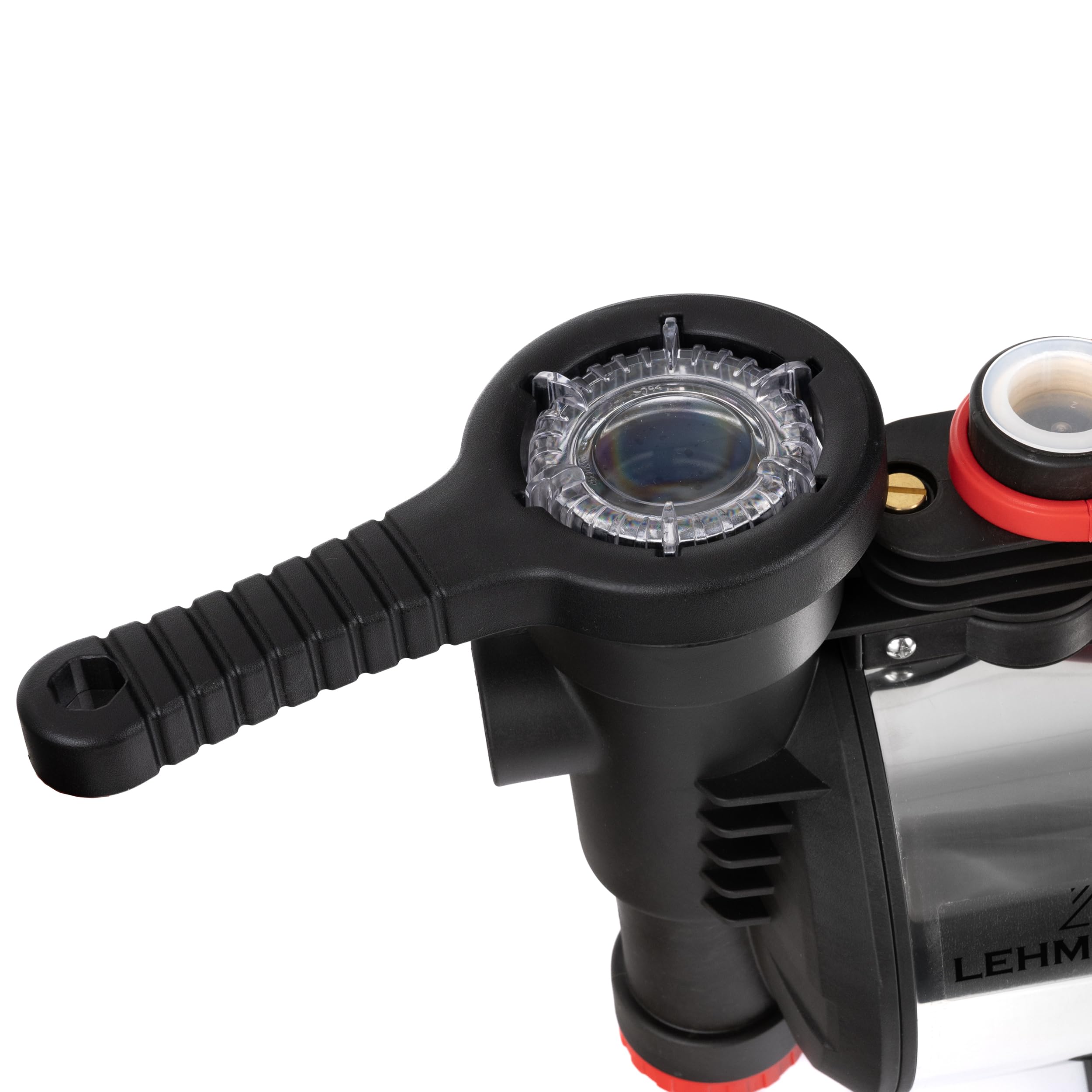 LEHMANNN Gartenpumpe BP1, 900 W, Förderleistung 3600 L/h, 4,2 bar Druck, max. Ansaughöhe: 8 m & Förderhöhe 42 m, Selbstansaugende, Pumpengehäuse aus Edelstahl, IPX4, ergonomische Tragegriff