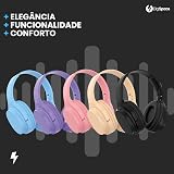 Fone de Ouvido Bluetooth 5.3 Headphone On-ear Sem Fio Fone Para Academia e Corridas, com Cancelamento de Ruído, Dobrável, com microfone Integrado Compatível com Android e iOS Premium (Preto) — imagem 6