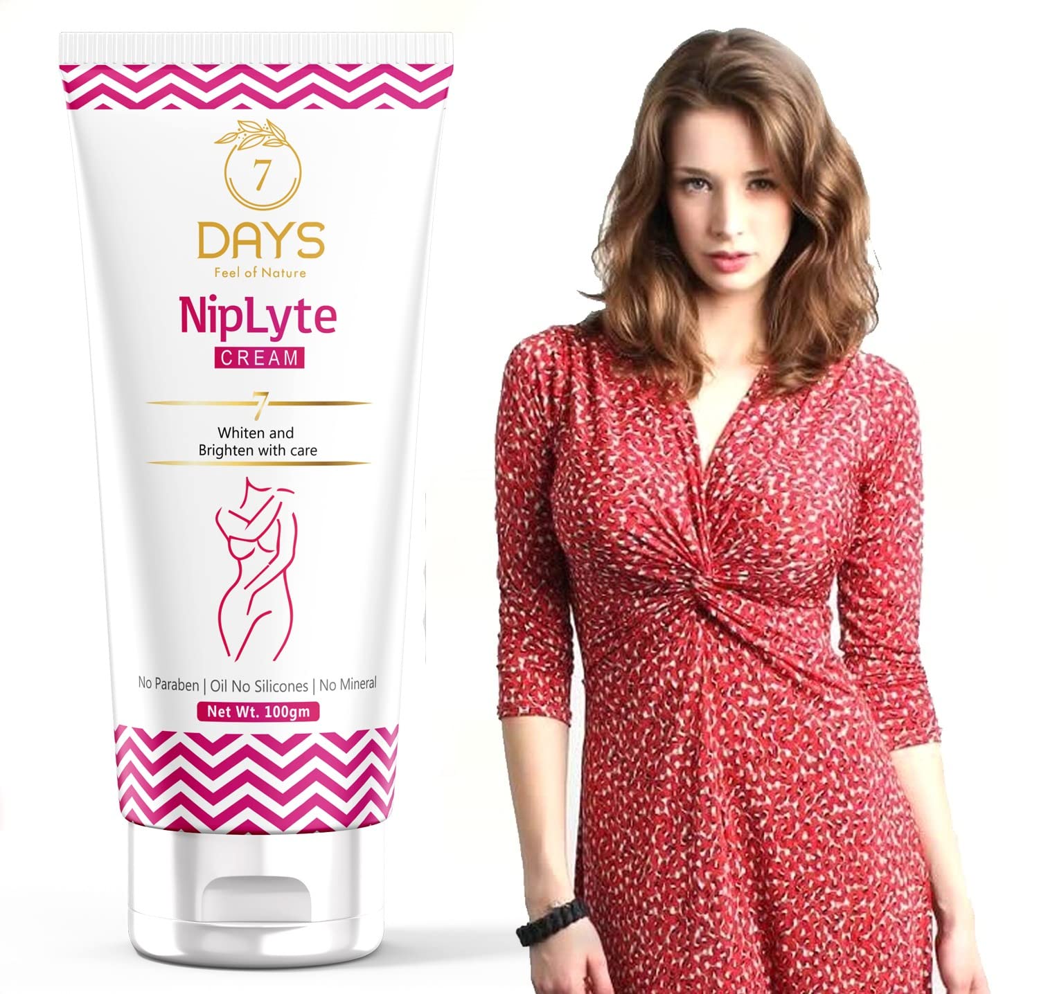 7 DAYS Nip Lyte Whitening Cream for Women | Soothing & Moisturizing Nipple Cream for Sore | Cracked Nipples | Nipple Cream with Saffron Oil & Vitamin-E | Silicones & Paraben Free(100 Gm) (B0BKLB1TYW) Amazon Price History, Amazon Price Tracker