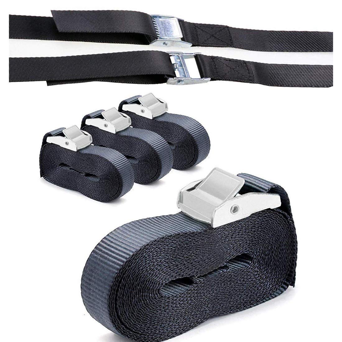 DIY Crafts Design # No 1, Pack of Belts, Strap with Metal Buckle, 3 Feet (Design # No 1, Pack of Belts, Strap with Metal Buckle)