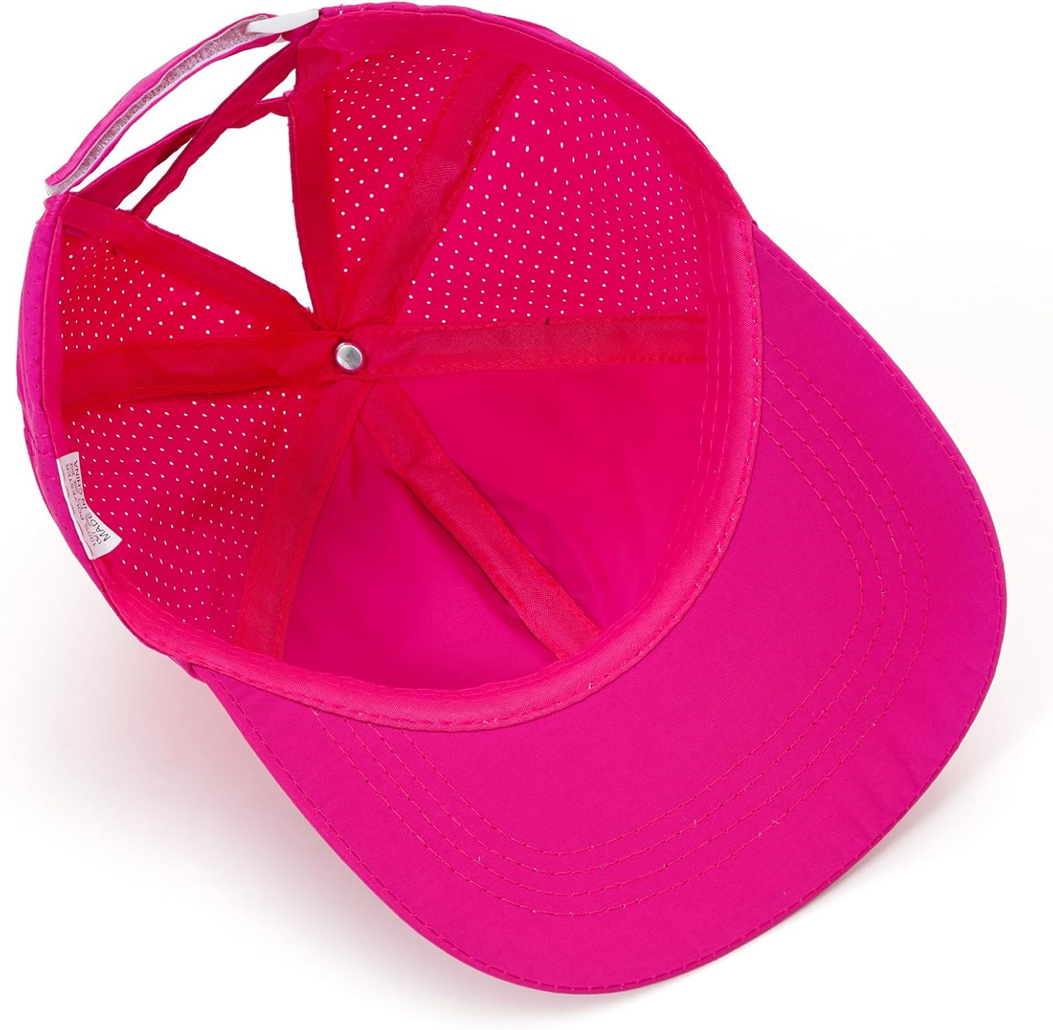 Girls Criss Cross Ponytail Baseball Cap Adjustable Ponycap Quick Dry Toddler Trucker Hat Girls Hats for Kids Ages 4-8 - Image 6