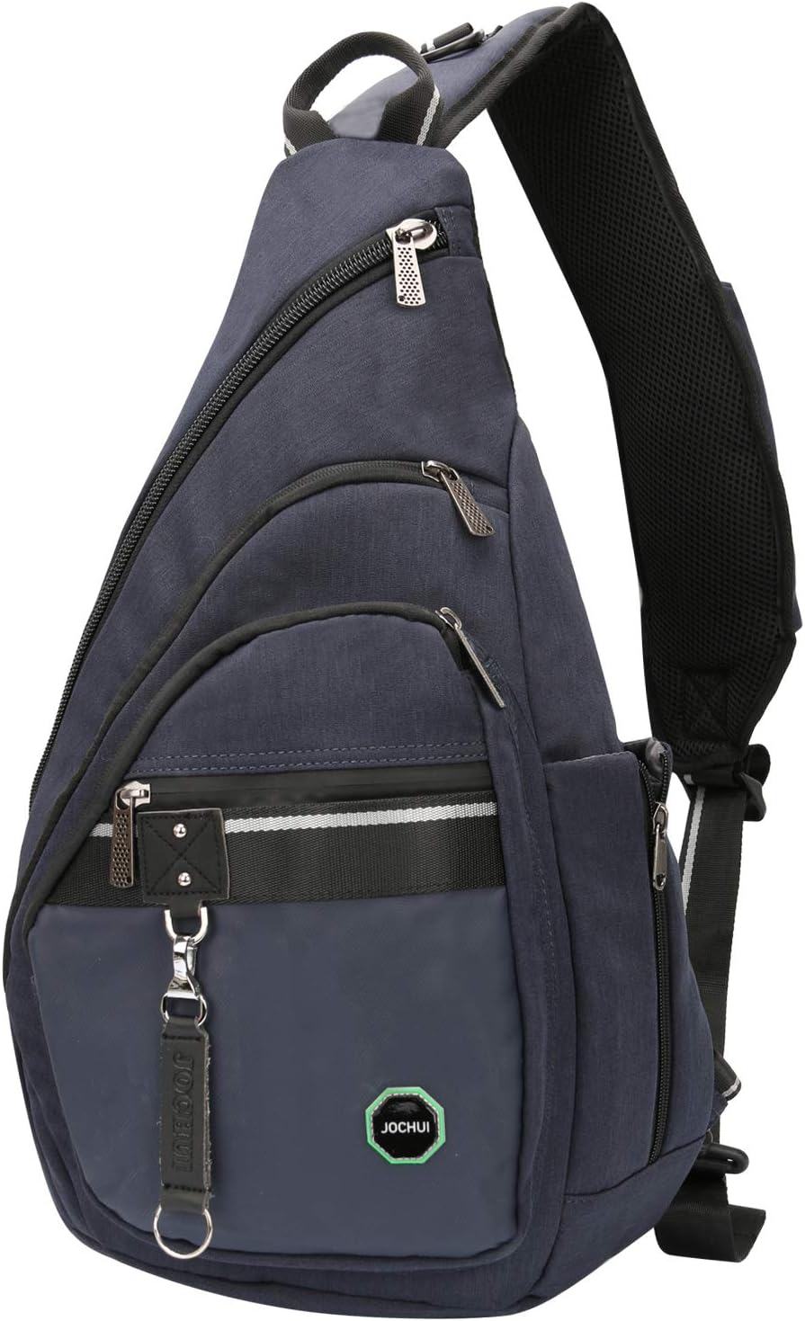 Large Sling Bag Backpack Pack 13" 14" Laptop Bag Satchel Festival Travel Backpack (Green)