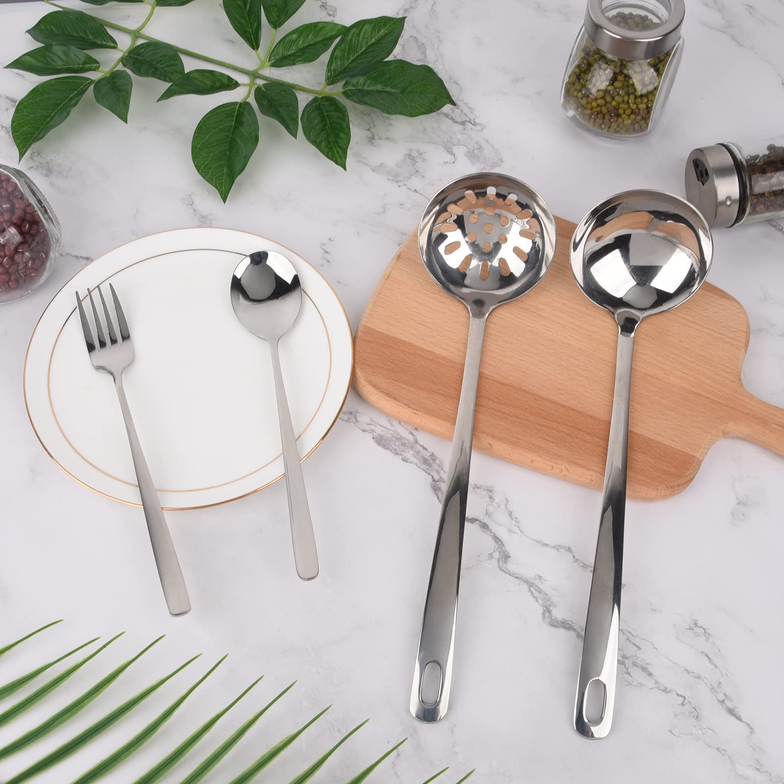 Posate Bambini Acciaio Inox - 4 Cucchiai E 4 Forchette Con Orsetto - Foto 5