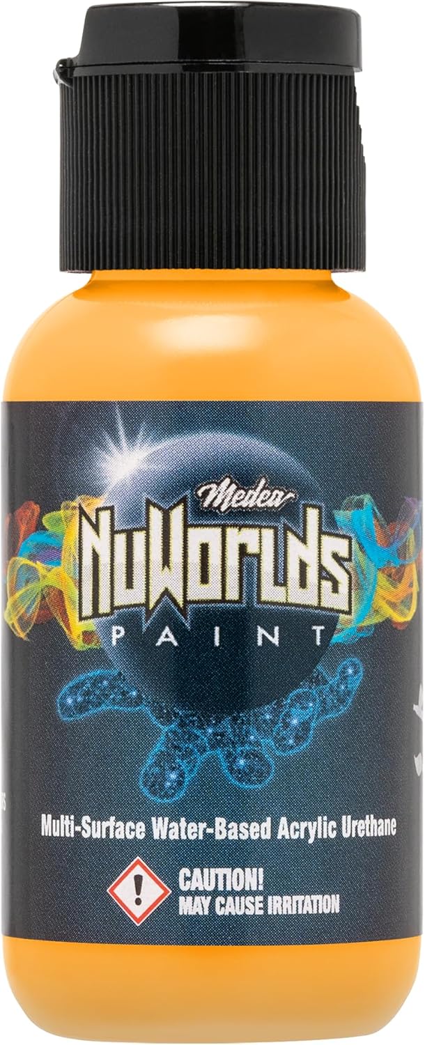 Medea NuWorlds Paint Warm Impenetrable Set - Miniature Paint Set – 4 Opaque Acrylic Colors – Brush & Airbrush Ready – High-Saturation, No-Primer Paints for Miniatures, Models & Tabletop Gaming Armies