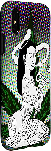 Miniatura 9 de Funda de regalo para iPhone 13 Pro Max Weed Smoking Babe Marihuana Cannabis Smoke Stoner 420