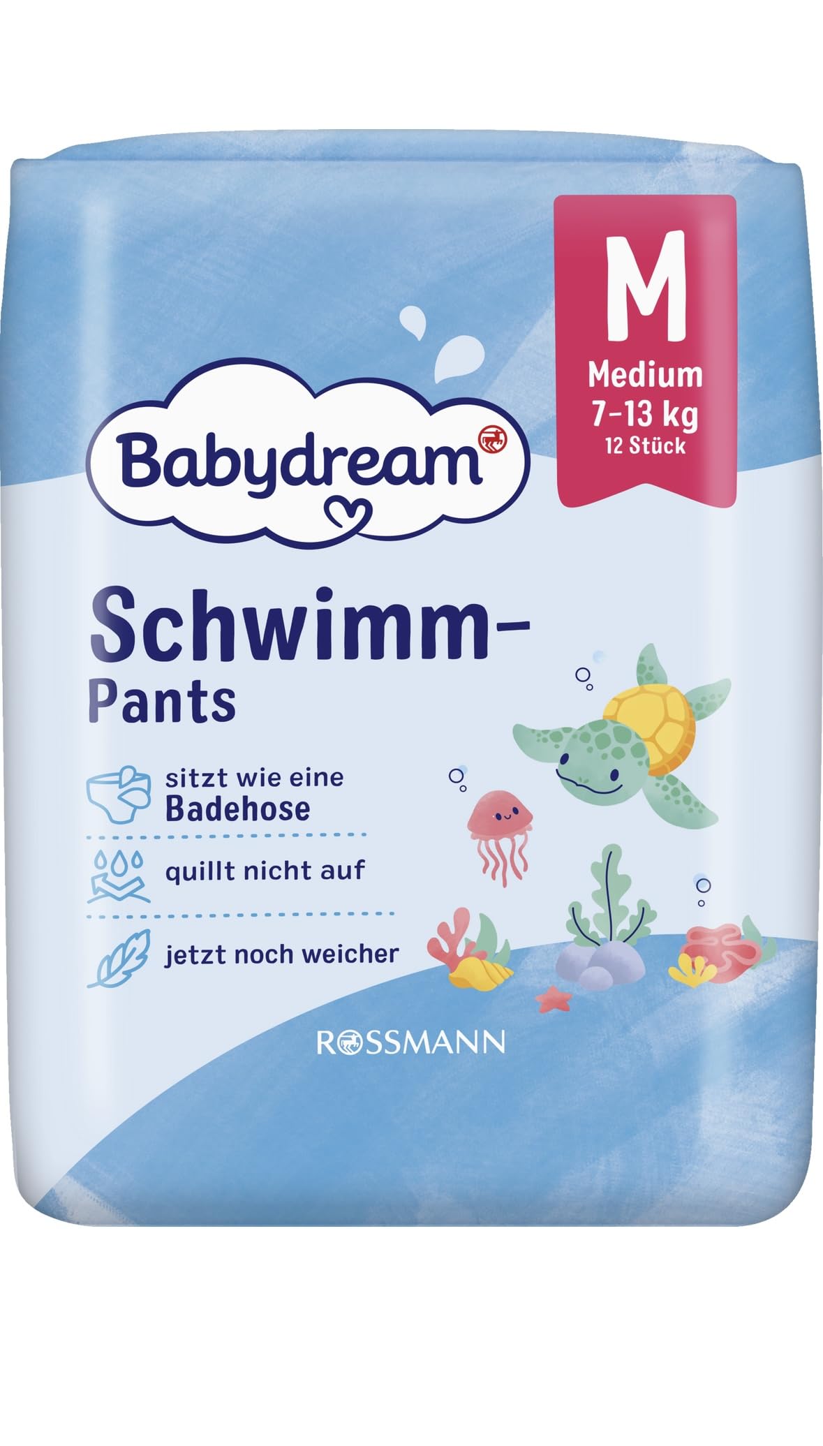 Babaydream Schwimmwindeln, Medium 9-15 kg, 24 Stück,