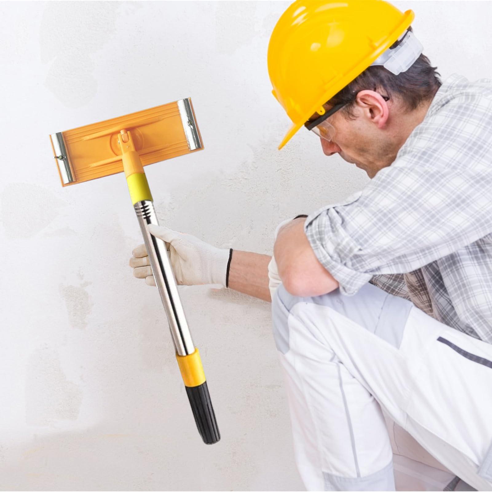 Lijadora de pared con herramientas manuales de varilla extensible