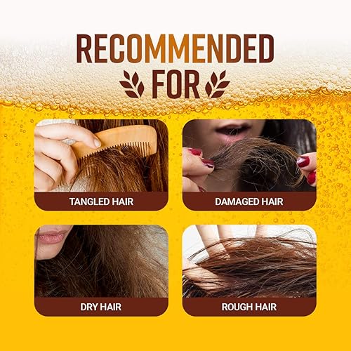 Miniatura 6 de CRAZY SKIN Beers Hair Pack 7.05oz  Máscara alemana para el tratamiento del cabello de levadura de cerveza pH 5.5  Proteína, queratina, aceite de