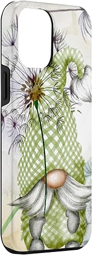 Miniatura 3 de iPhone 13 Pro Max Lindo Gnomo Diente De León Patrón De Flor Para Jardinero - Funda Estética