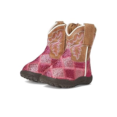 Roper Kids Cowbabies Glitter Blocks (Infant/Toddler) Girls Shoes Pink