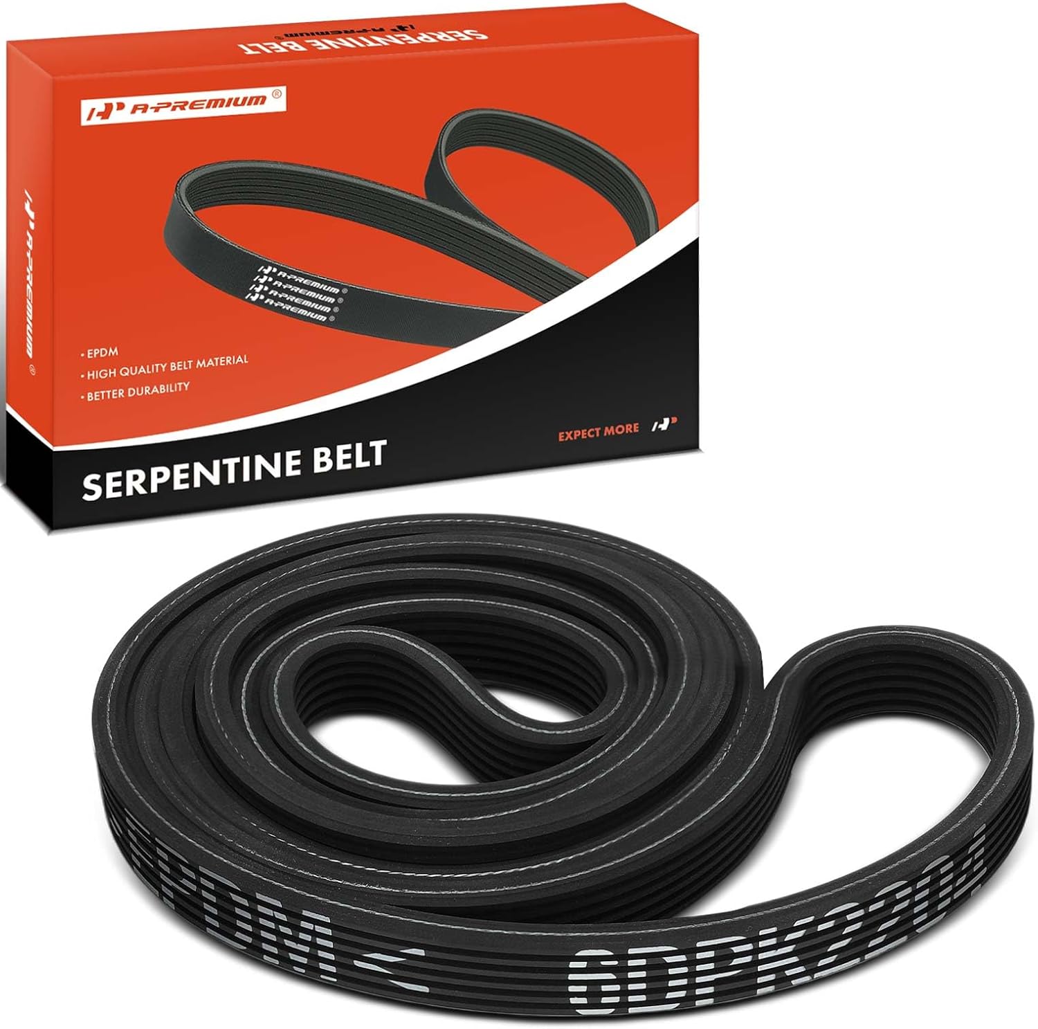 A-Premium Serpentine Belt 86.76 In Dual-Sided For Ford Explorer 2012-2013 2.0L