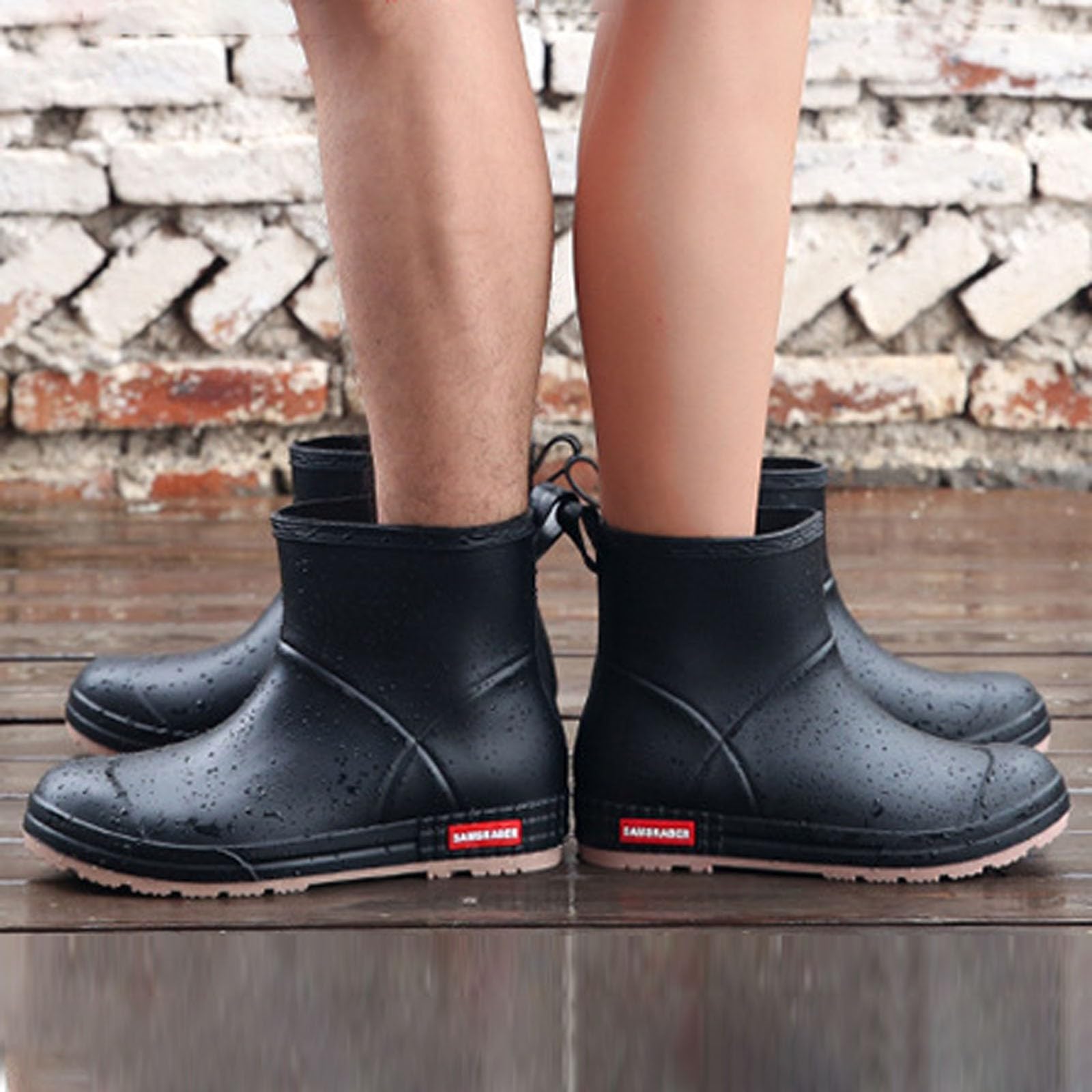 Botas de Lluvia para Mujer con Gruesa diseño Elegante para Actividades al Libre Resistentes y versátiles para Pescadores o Lavado de Autos