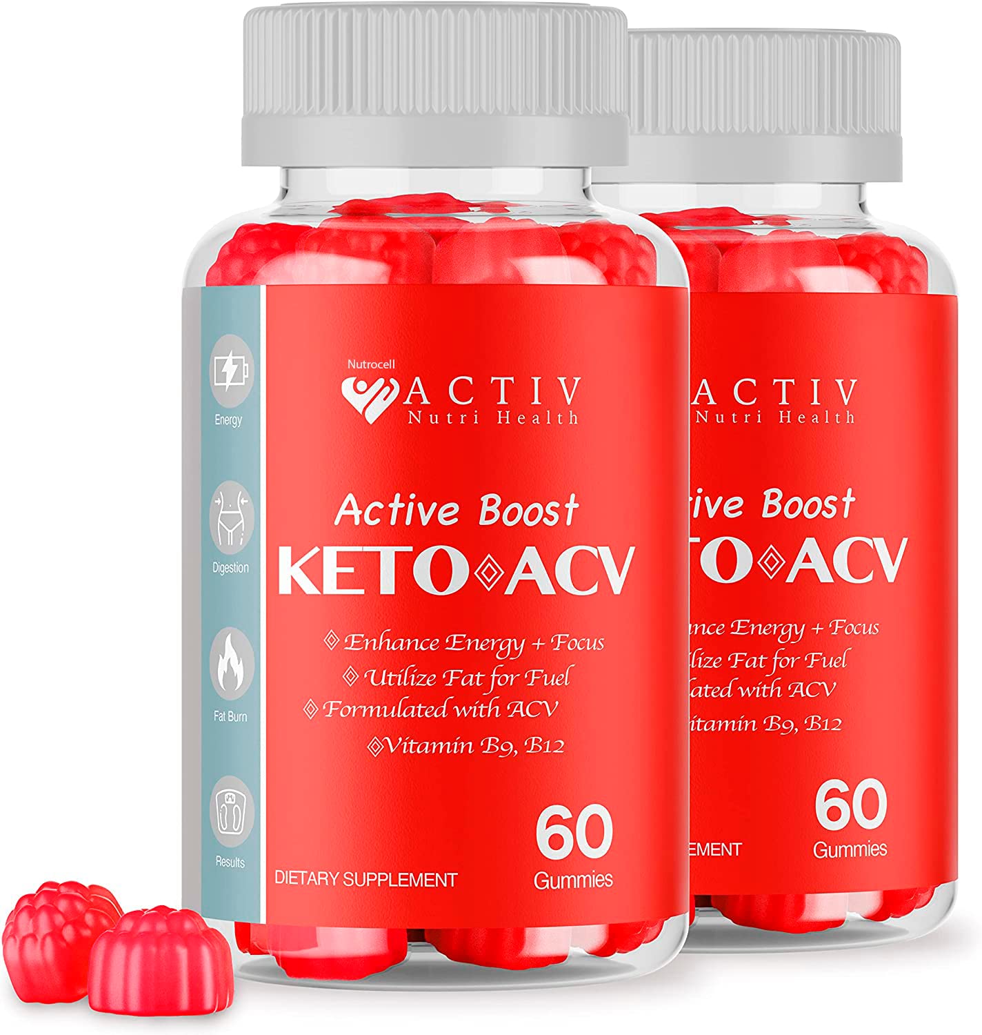 Activ Keto ACV Gummies for Health - Advanced Formula ACV for Health Keto Shark Gummy Bears Apple Cider Vinegar Tank Dietary Supplement