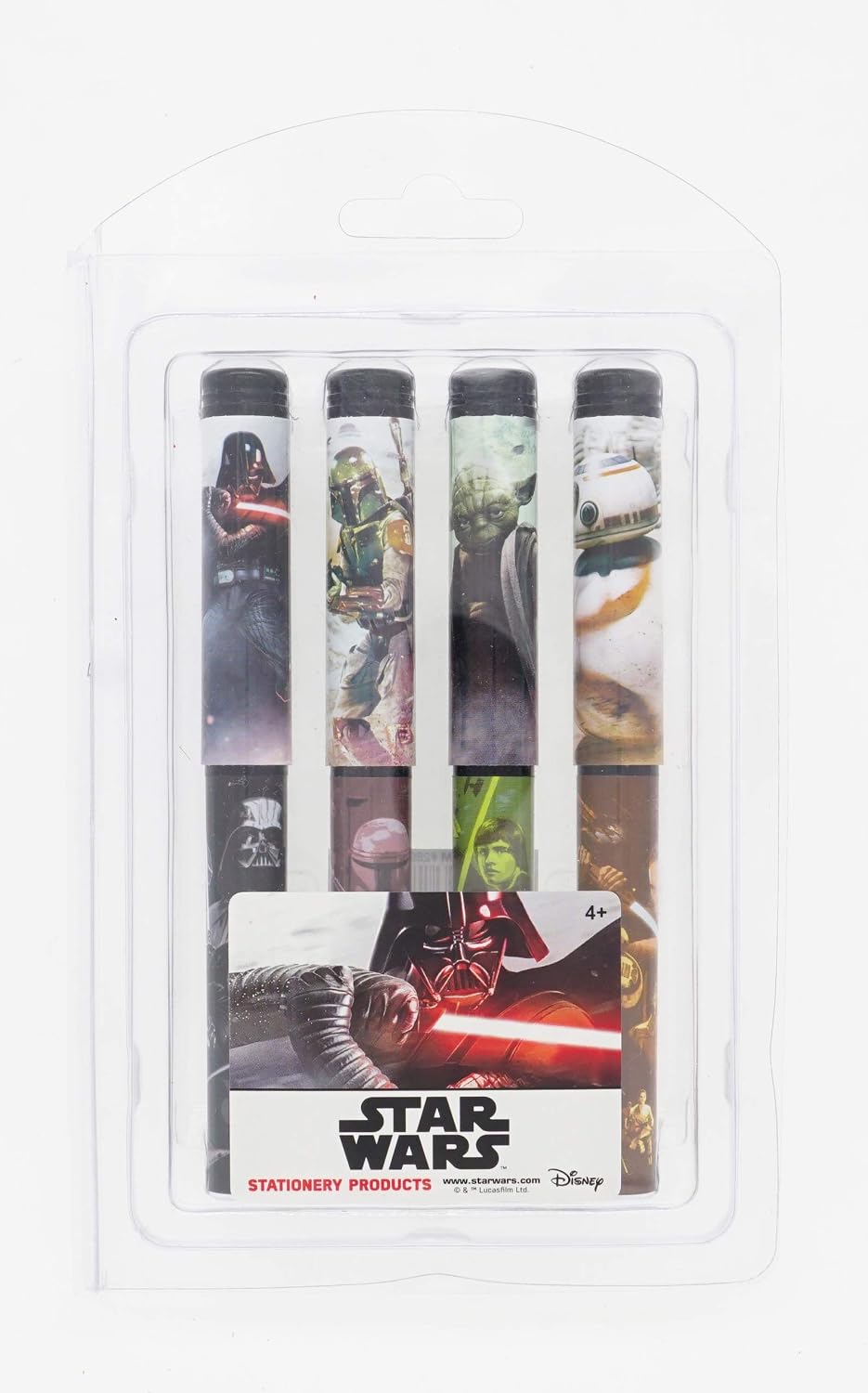 Star Wars - 4 Pack Ball Pen Set - Blister | Official Licensed Merchandise image 2