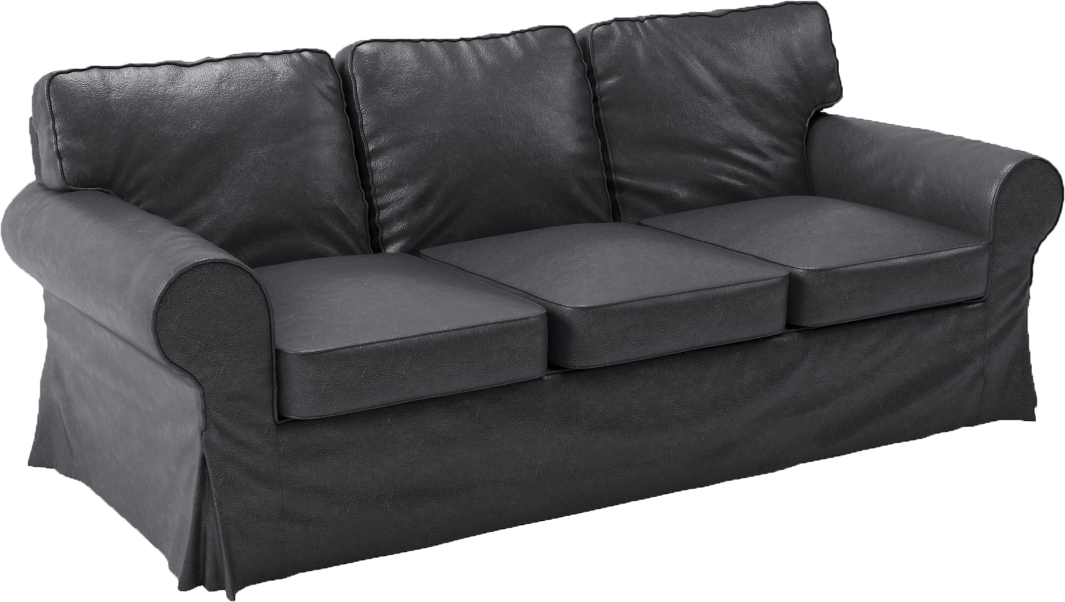 IKEA エークトルプ3人がけソファカバー EKTORP エークトルプ カバー 3人掛けソファ用, ハーケボ グレー