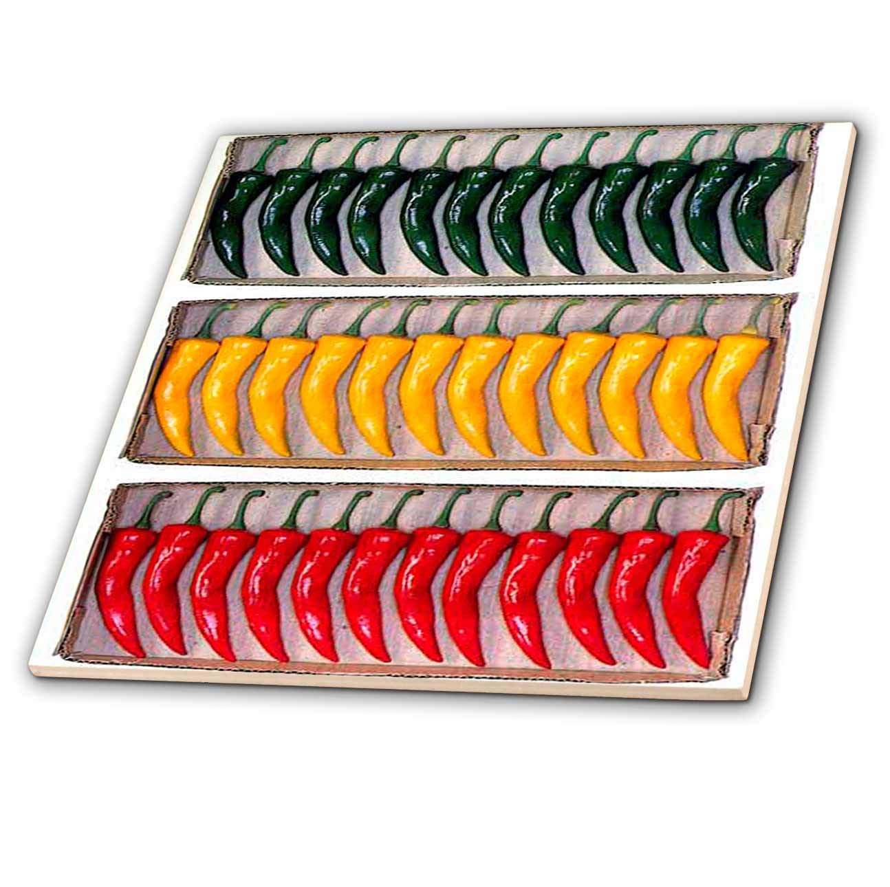 Carrelage piment céramique 10,2 cm 3dRose pour crédence de cuisine