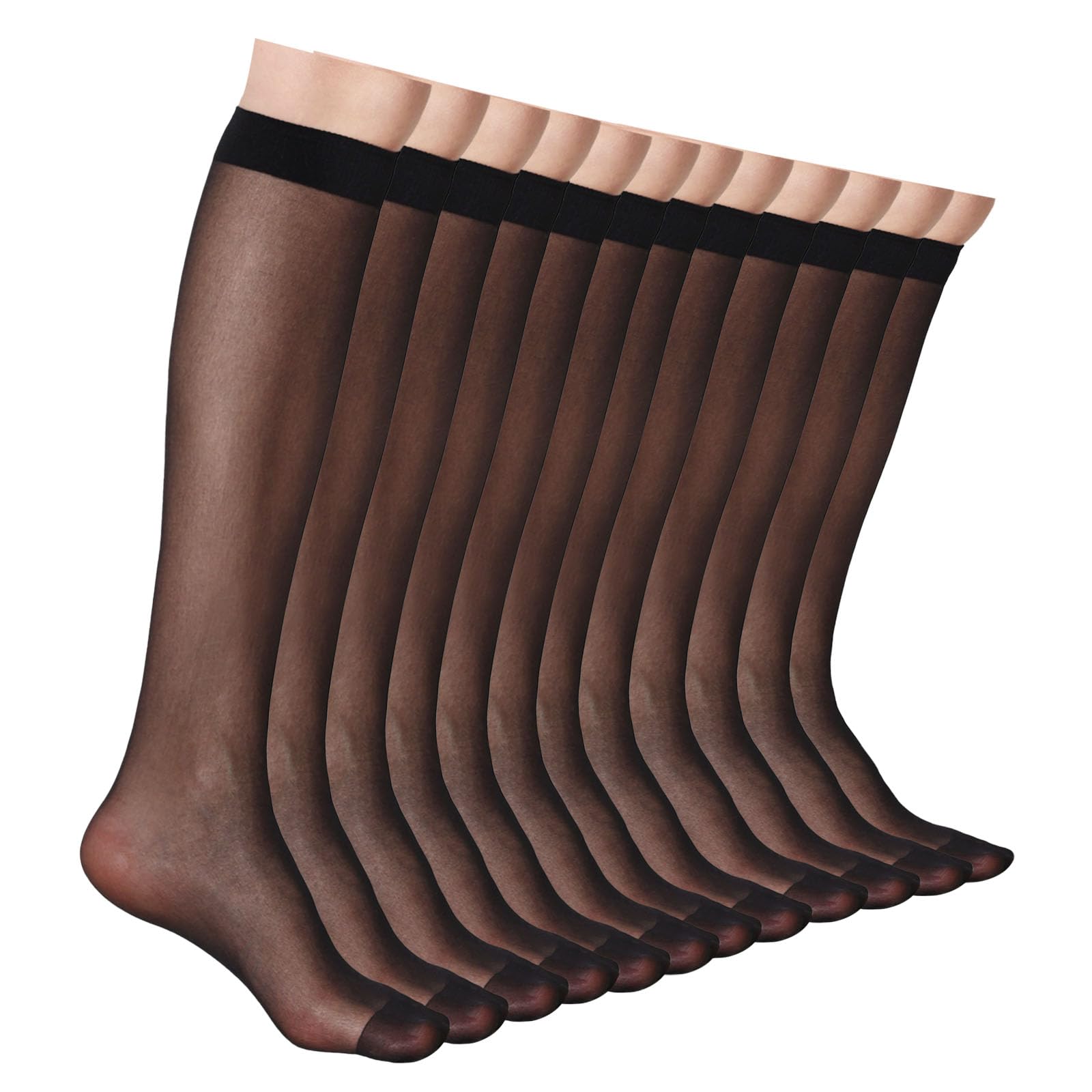 12 Pairs Knee High Stockings