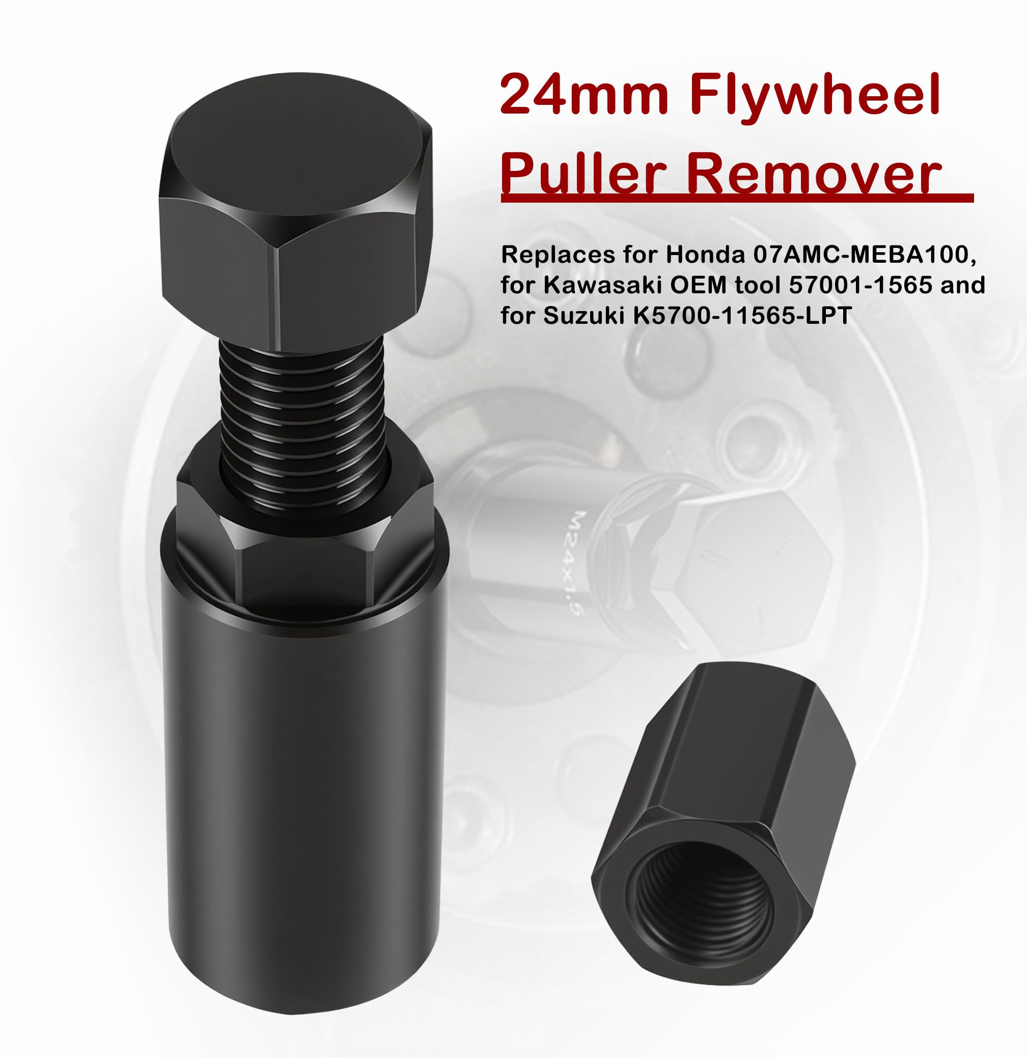 Amazon.co.jp: WINTOWIN 24mm フライホイールプーラー M24 X 1.5 R.H.