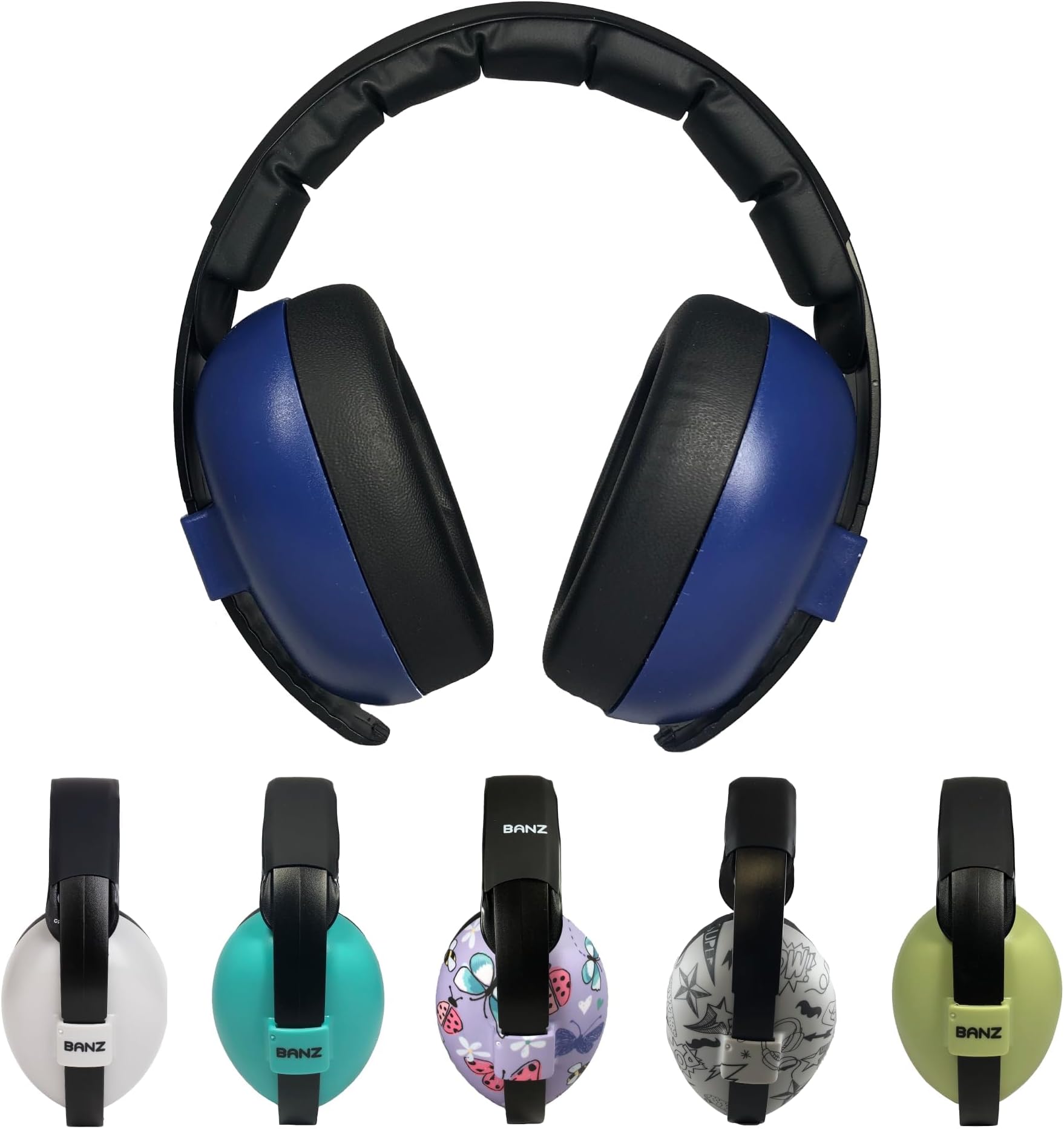 Banz Baby Ear Defenders - Noise Cancelling Baby Headphones for 3-36 Months, NRR 21dB - Lightweight Over-Ear Design with Soft Headband and Cushion Cups