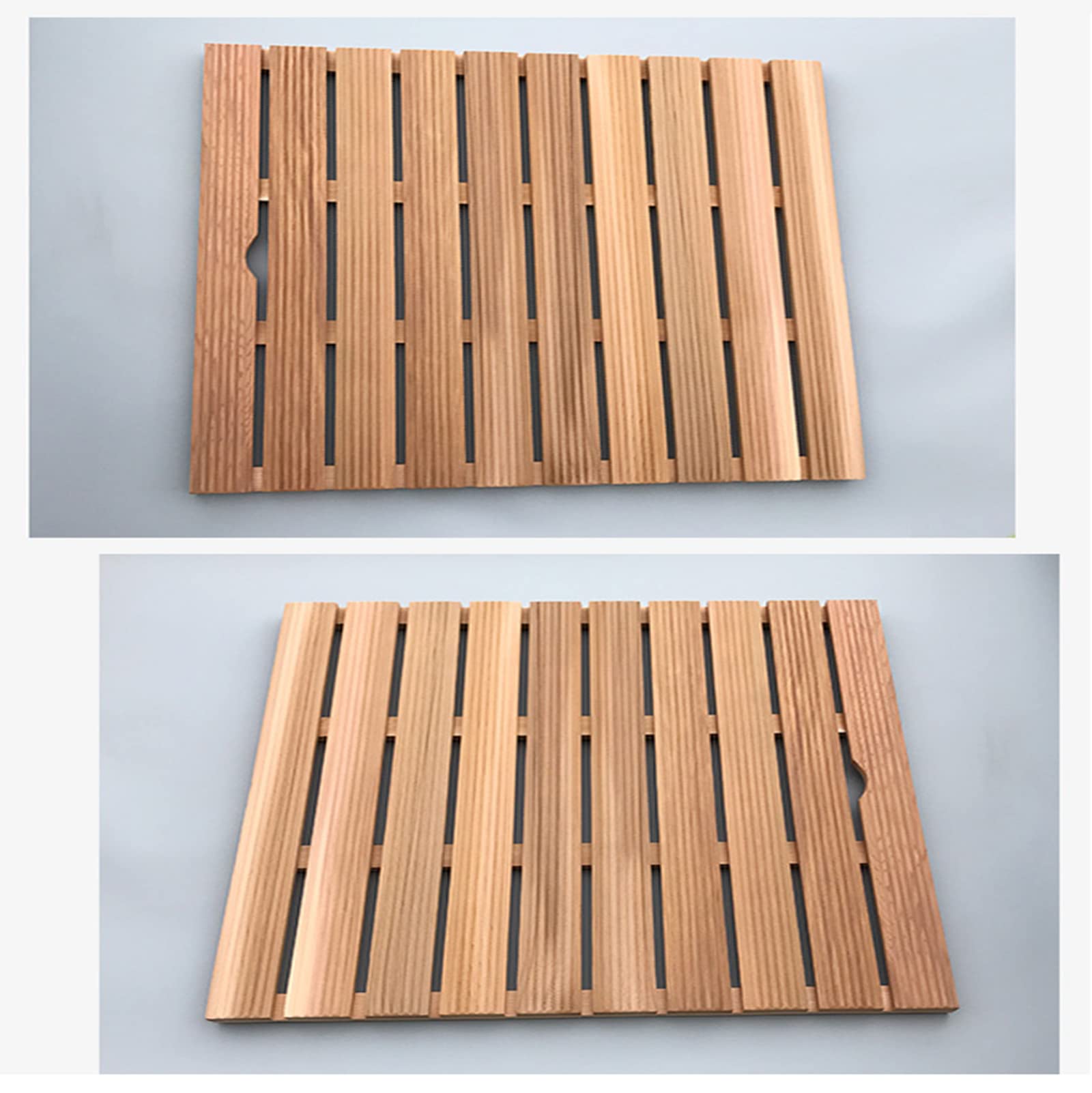 Bambus Duschmatte - Holz Badematte Outdoor Duschmatte