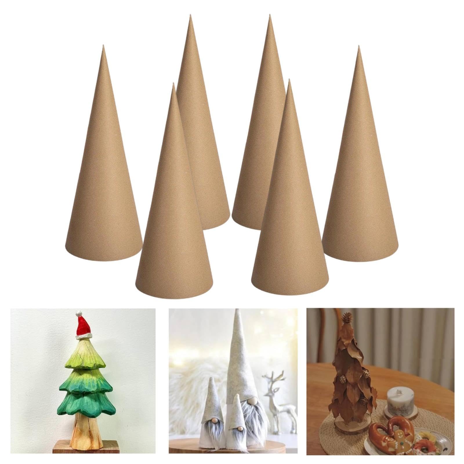 F Fityle 6 carta con base aperta per lavori creativi fai da te, decorazioni per albero di Natale, scrapbooking, cappelli per feste di, 30 Cm