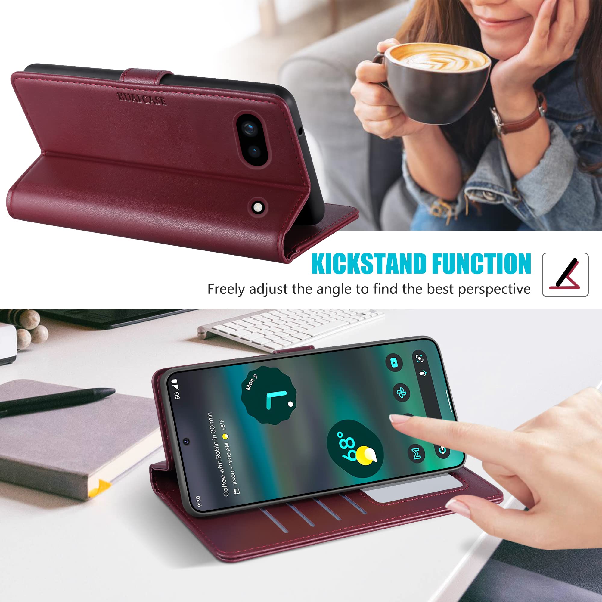 Kuafcase for Google Pixel 6a Case with 1 Screen Protector - Image 4