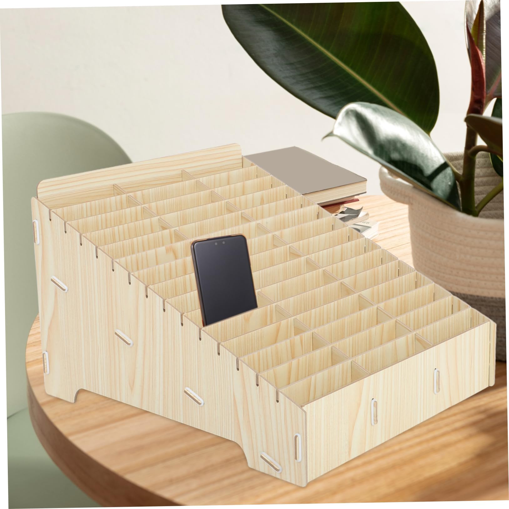Caja de Almacenamiento Multifuncional de Madera Maple 45 Grid