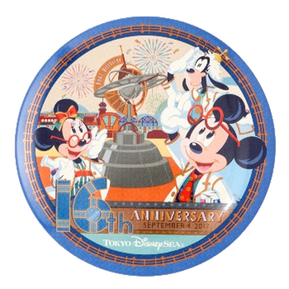 Amazon | 9/4～順次発送 ディズニー シー 16周年 記念 2017 缶バッジ