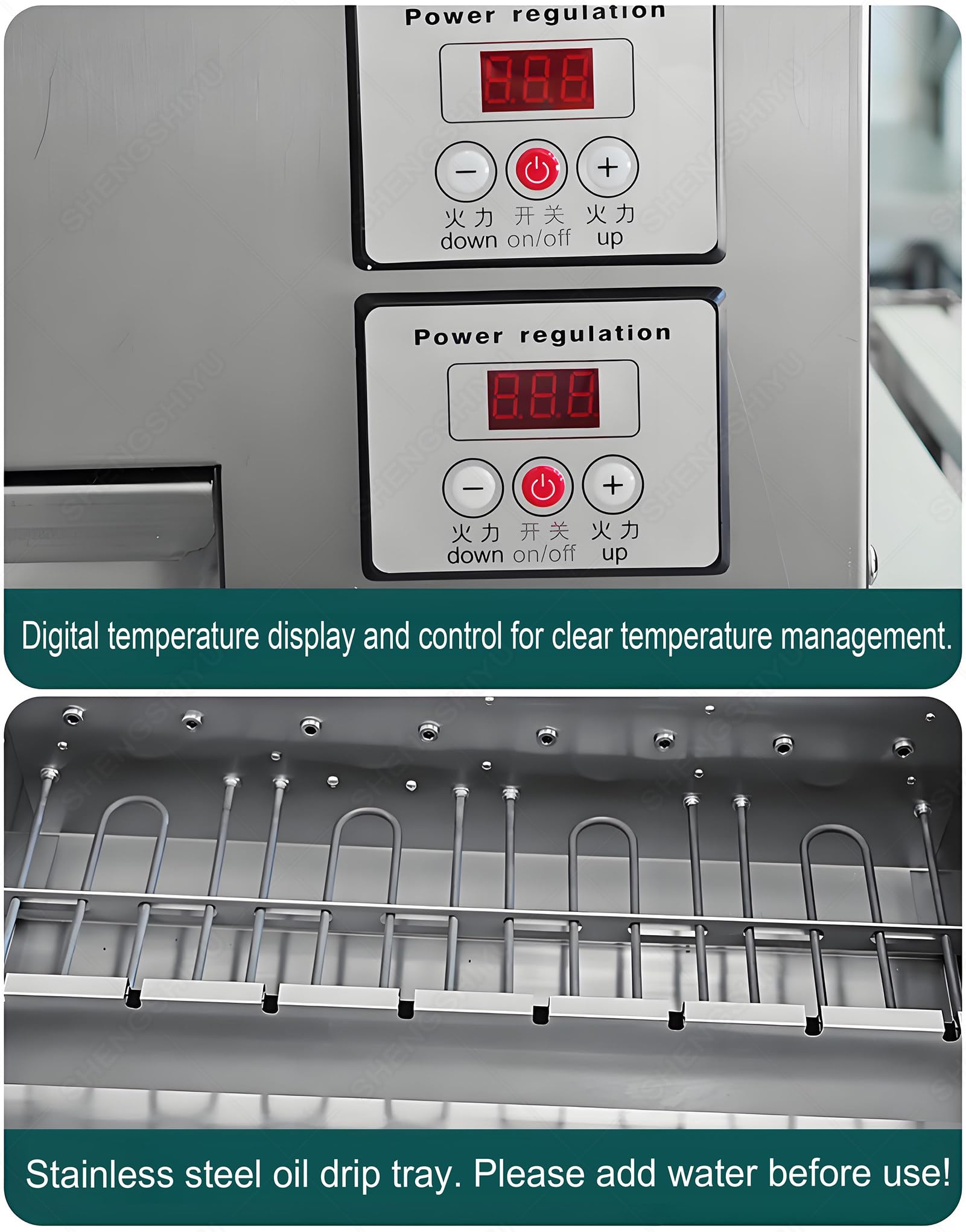 Profesjonalny Elektryczny Piec Do Ciast Kominowych I Rożków | 8 Drewnianych Wałków, Automatyczny Obrót 360°, Cyfrowa Regulacja Temperatury (50–300°c), Moc 6 Kw