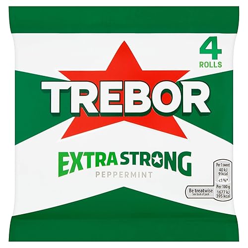 Trebor Extra Strong Roll Trebor Extra Strong Roll Trebor Paquete de mentas de menta extra fuertes