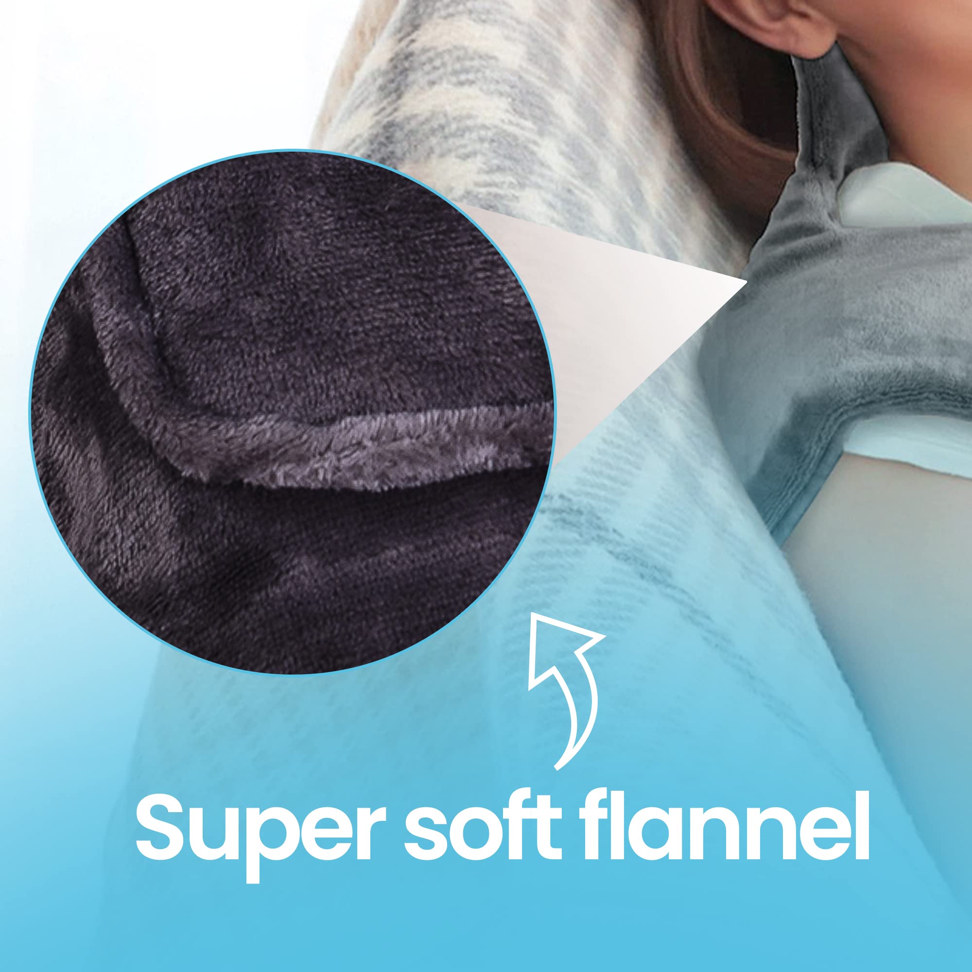 ASAB Calentador eléctrico de espalda eléctrico para masaje de cuello y hombros, envoltura de calor, almohadilla de calor para cuello, hombros, espalda, 3 ajustes de calor, apagado automático, lavable