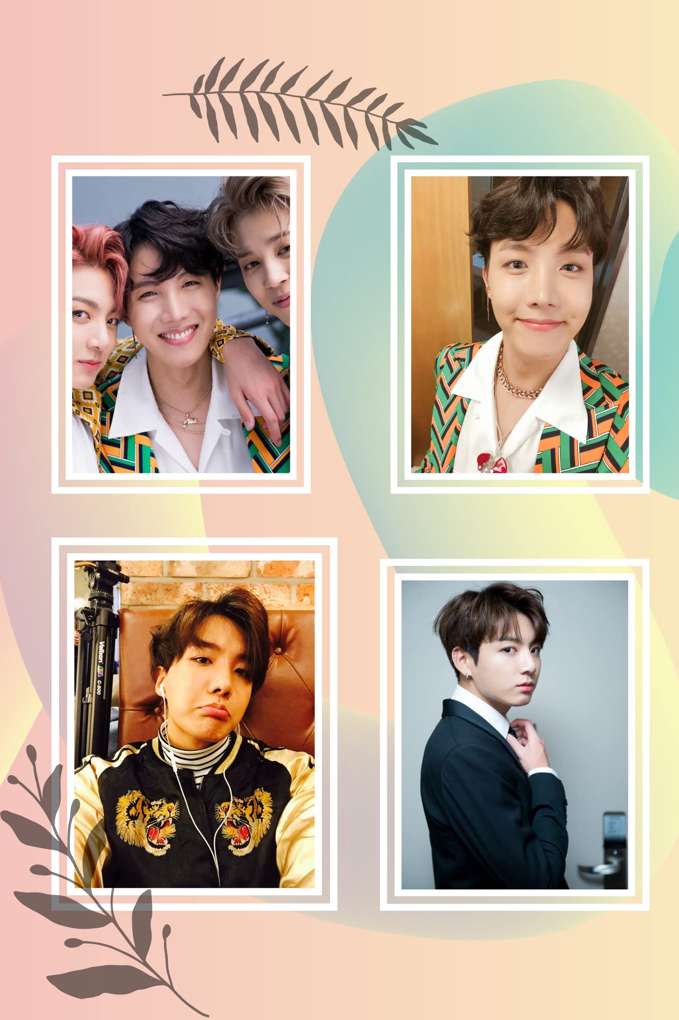 Fusion Cart Korean POP BTS Lomocards All 7 Member for Room Décor