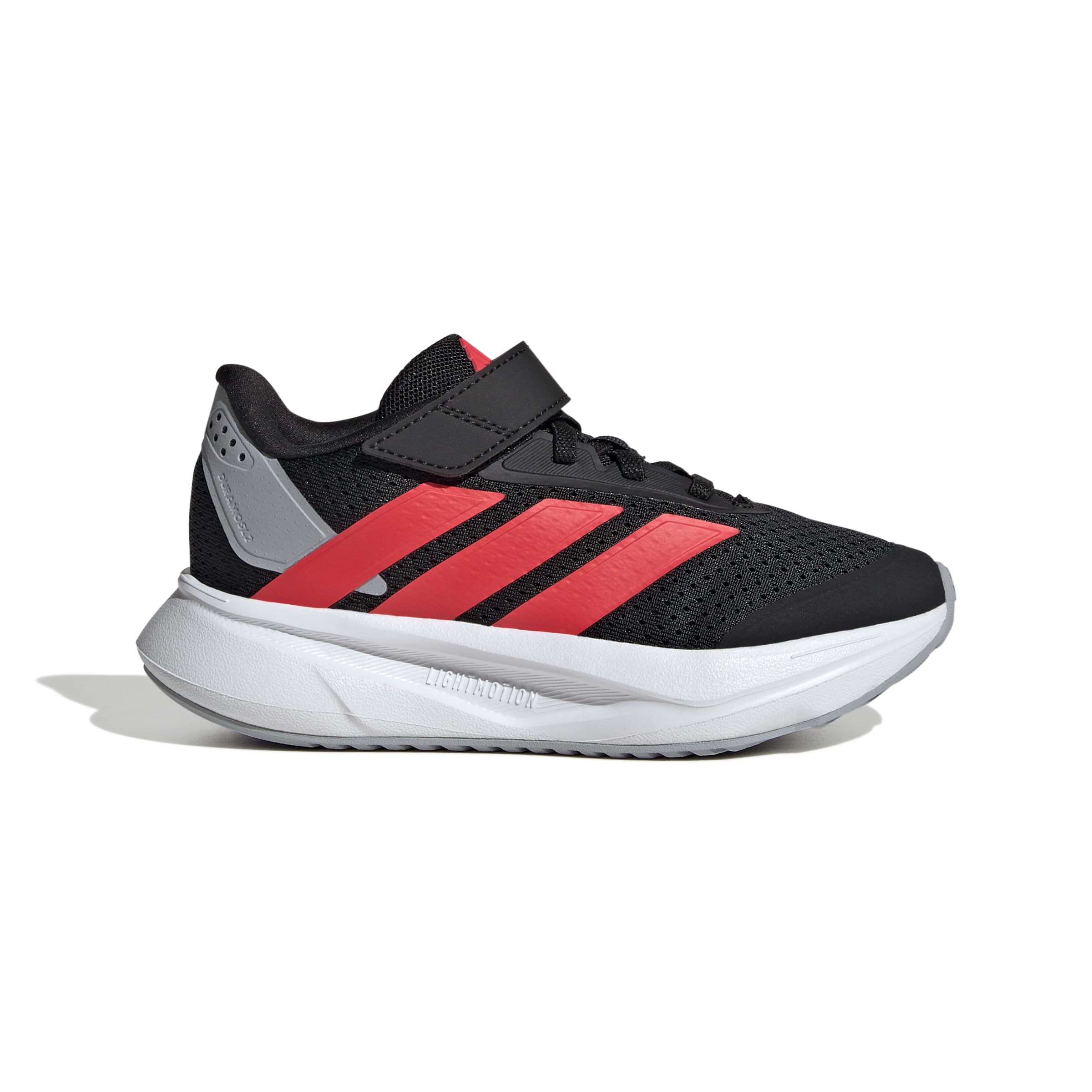 adidas Uniseks - dzieci DURAMO SL2 HOOK AND LOOP SHOES KIDS, core black/lucid red/halo silver, 30 EU