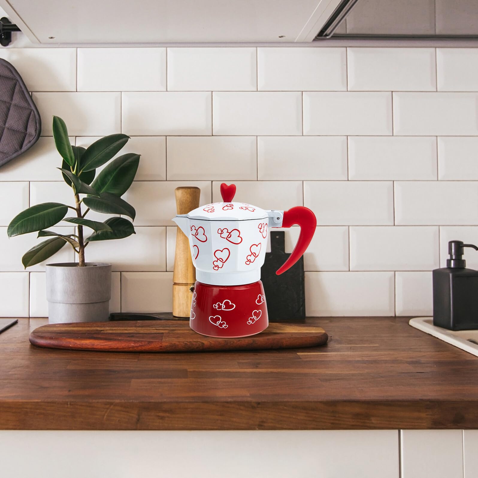 Cafetera Manual de Aluminio, 150 Ml, Portátil y Fácil de Usar para Hogar y Oficina, Taza Espresso con Diseño
