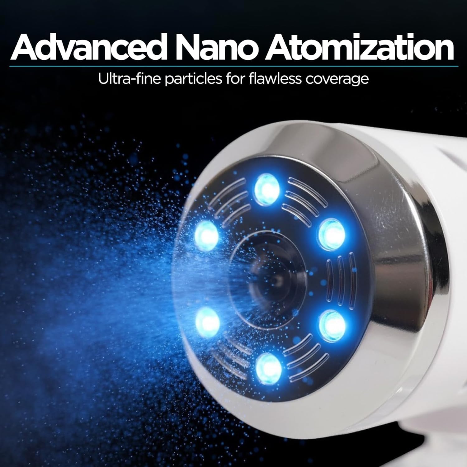 Nano Spray Machine K12 Blue Ray Mist Sprayer Gun, Handheld Cordless & Rechargeable ULV Atomizer Sprayer, Fine Mist Spray for Home, Salon, Office & Travel Use, Refillable Water-Based Solution Mister