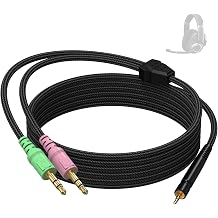 H6Pro Cable Compatible with EPOS H6Pro, PC38X, GSP302, GSP301, GSP602, GSP601, H3 Gaming Headset, 6.56ft