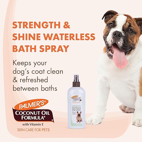 Miniatura 2 de Palmer's for Pets - Spray de baño sin agua para perros, fórmula de aceite de coco, sin enjuague, sin enjuague, para refrescarse instantáneamente sin