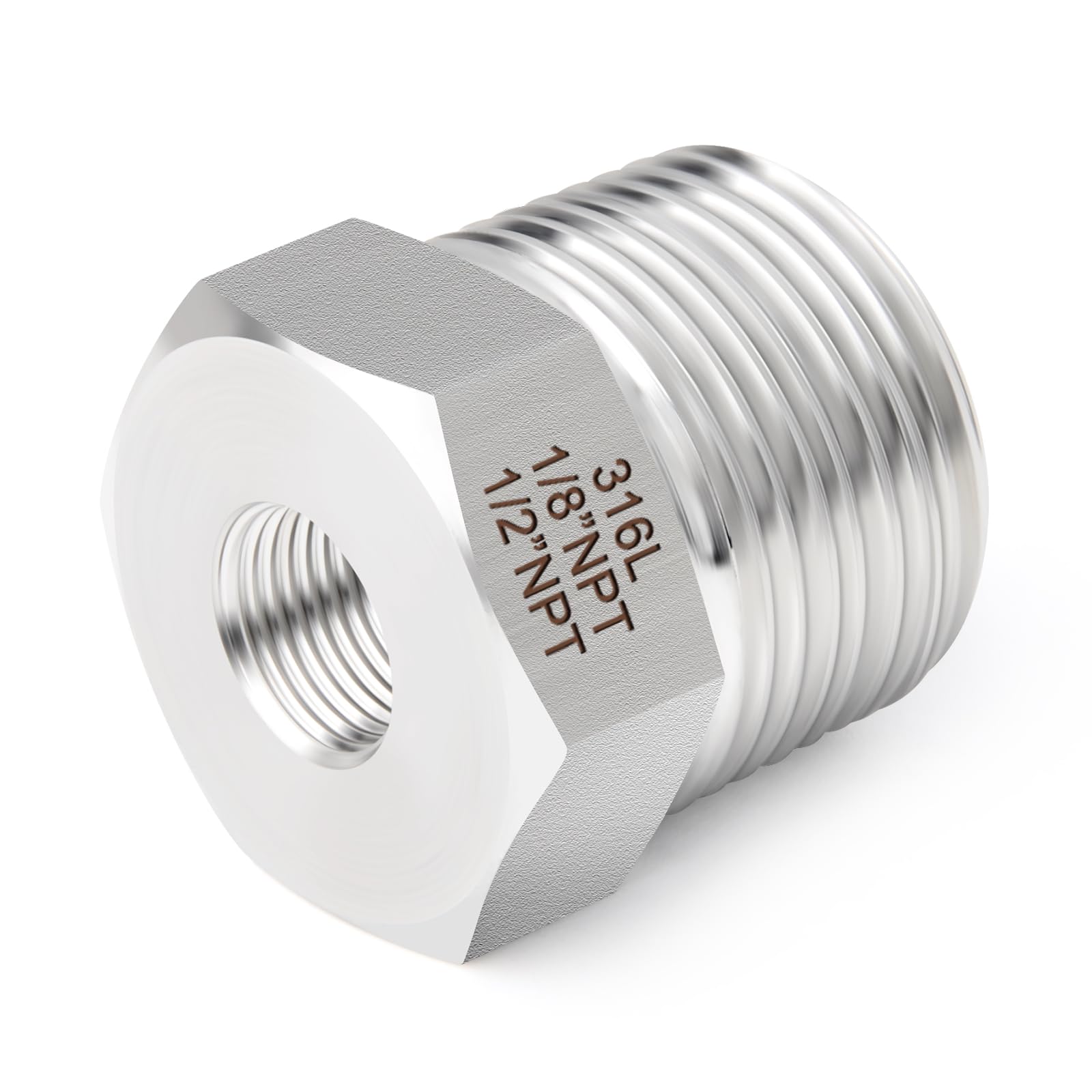 TAISHER 5PCS Cast 304 Stainless Steel Hex Nipple, Iceland