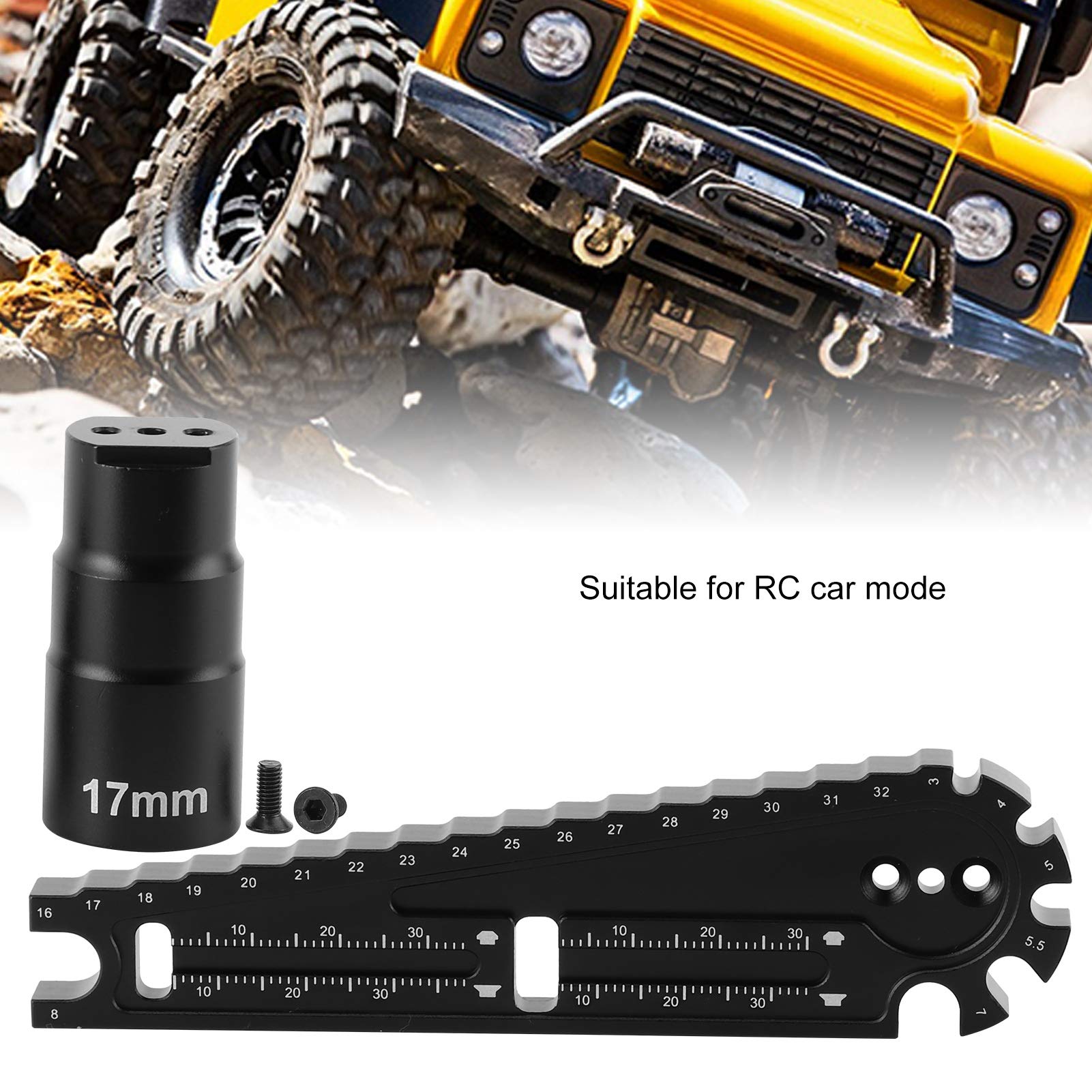 Righello Misura Altezza Per Auto RC - In Lega Alluminio - Per Modelli 1/8 E 1/10 - Foto 8