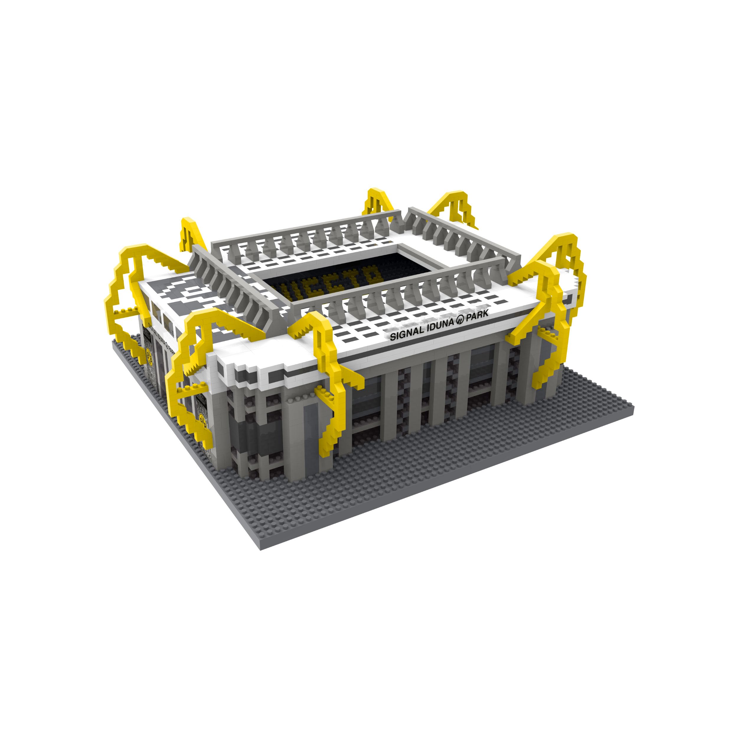 FOCO Produit sous Licence Officielle Borussia Dortmund Signal Iduna Park BRXLZ Stade 3D Bricks Jouet de Construction Modèle