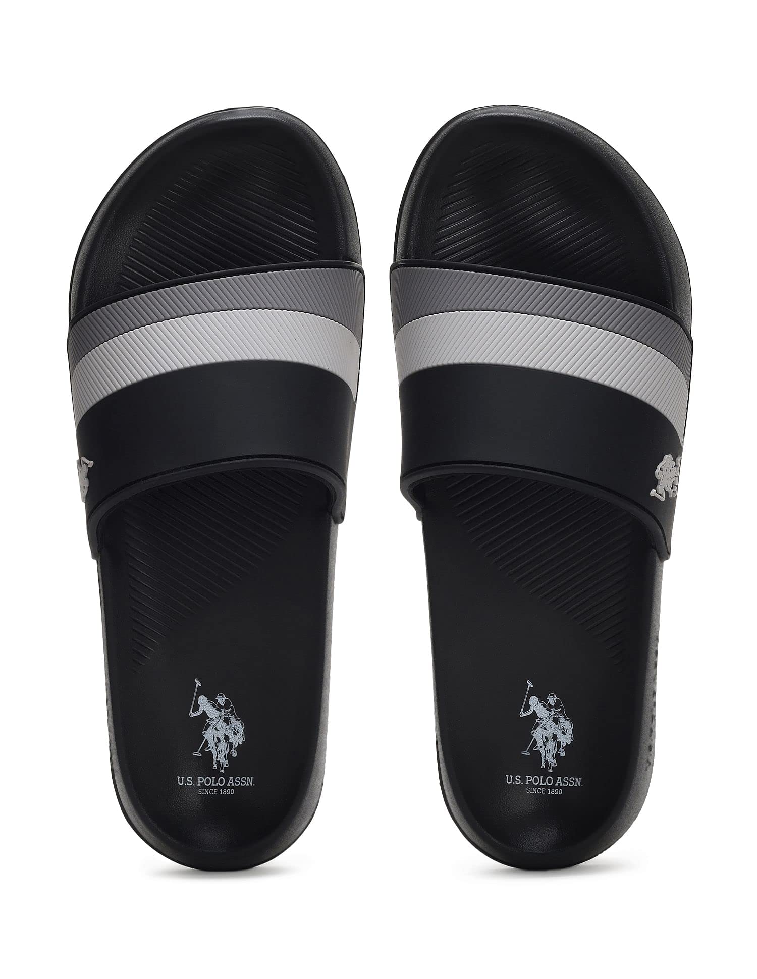 U.S. POLO ASSN. mens CONEX 4.0 BLK BLACK Slide sandal - 9 UK (2FD24293Z01) (B0C4VNDMR8) Amazon Price History, Amazon Price Tracker
