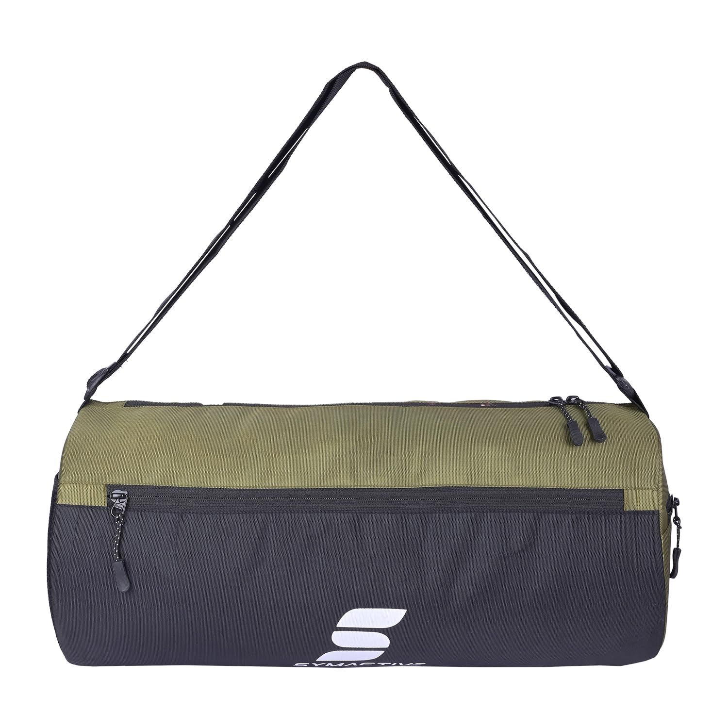Tote Polyester Lightweight Gym Bag Backpack for Men & Women Use in Fitness Workout Sports Swimming Boxing Athletics Crossfit Exercise and Yoga (Black & Green)-image-8
