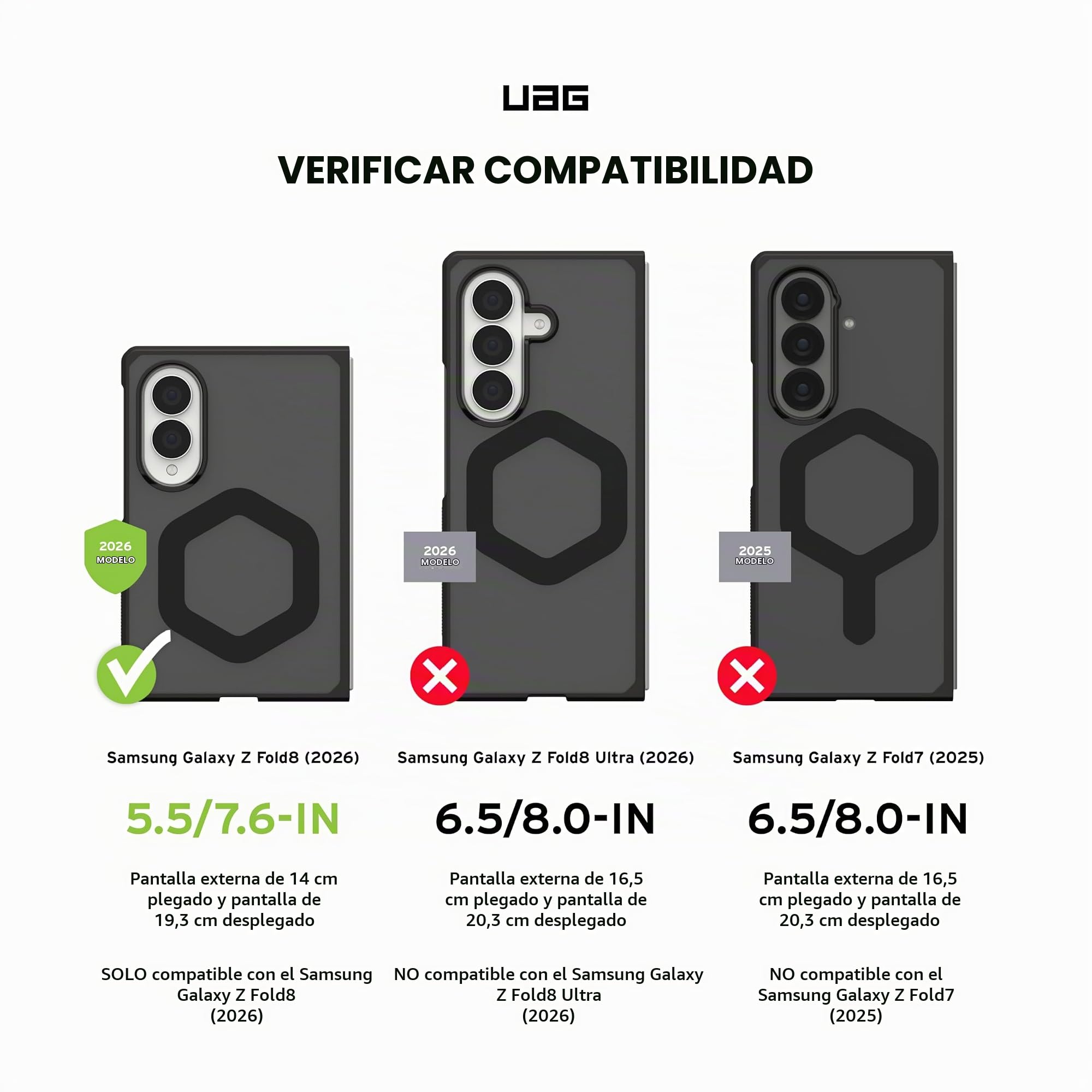 Urban Armor Gear Mouve Case Samsung Galaxy Z Fold 8 Funda