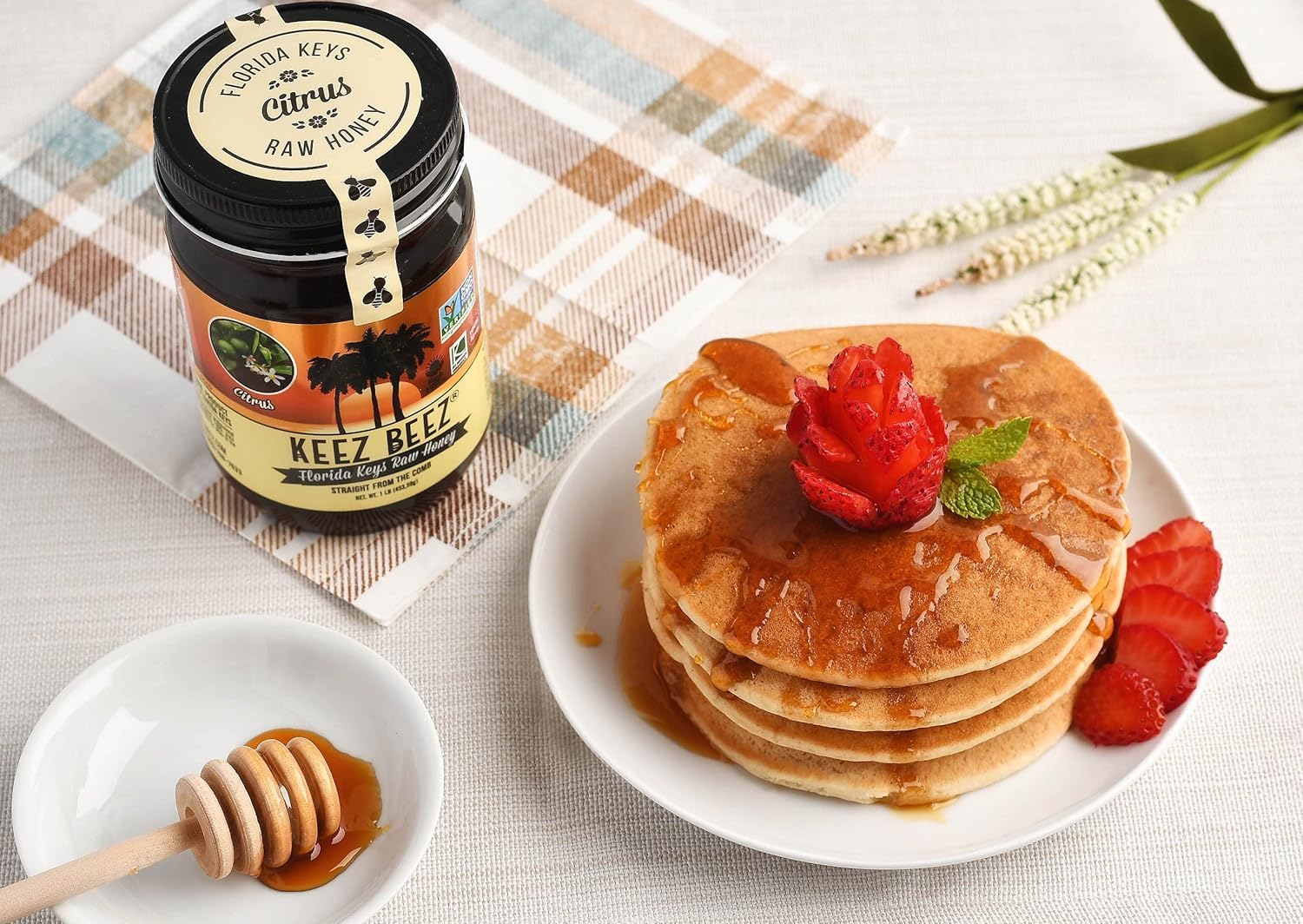 Amazon.com : KEEZ BEEZ 100% Natural Raw Black Honey – Wildflower 8