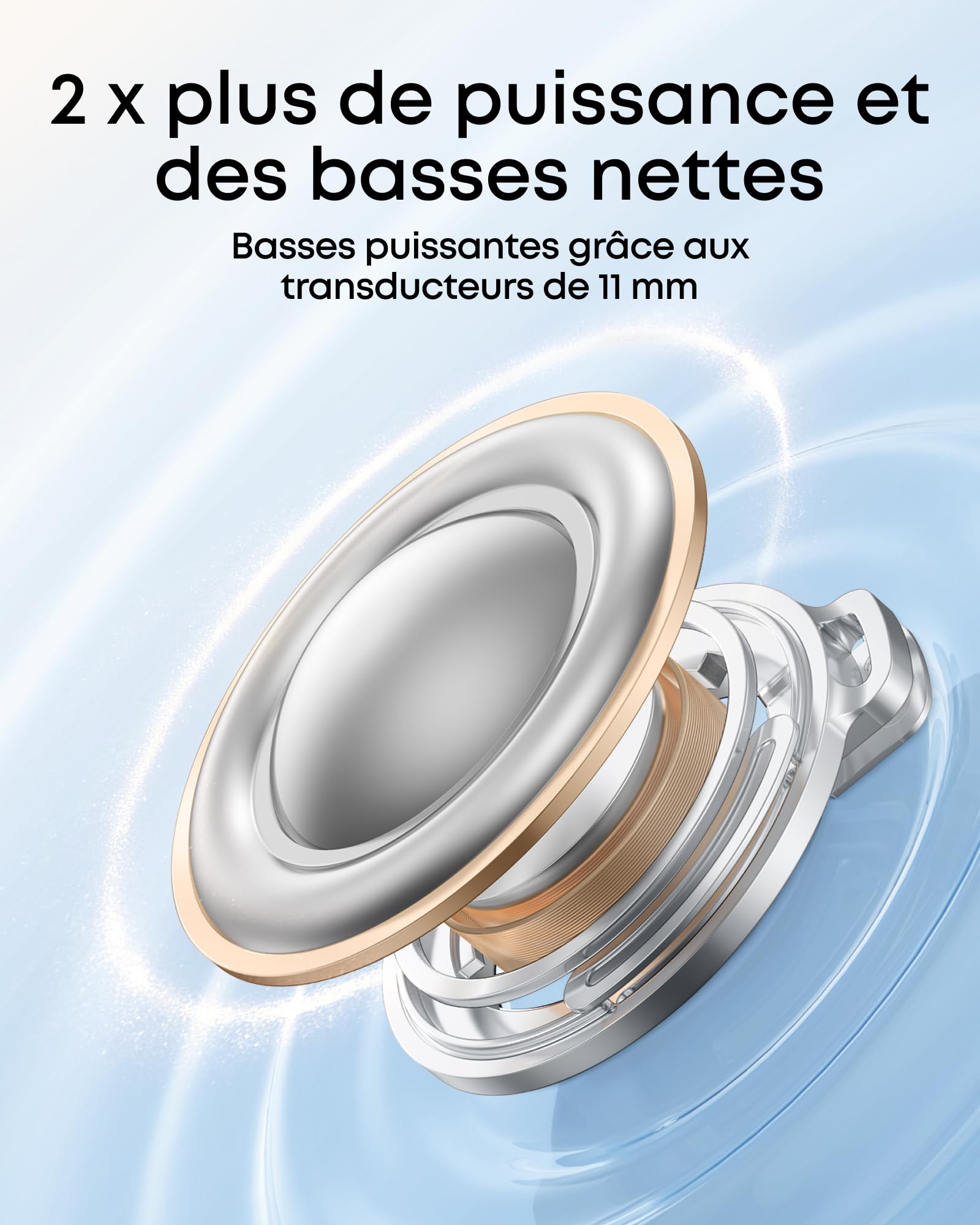 Soundcore P31i par Anker, Annulation du Bruit adaptative en Temps réel, Son Haute résolution, écouteurs Bluetooth sans Fil, Traduction, 50 h d'autonomie