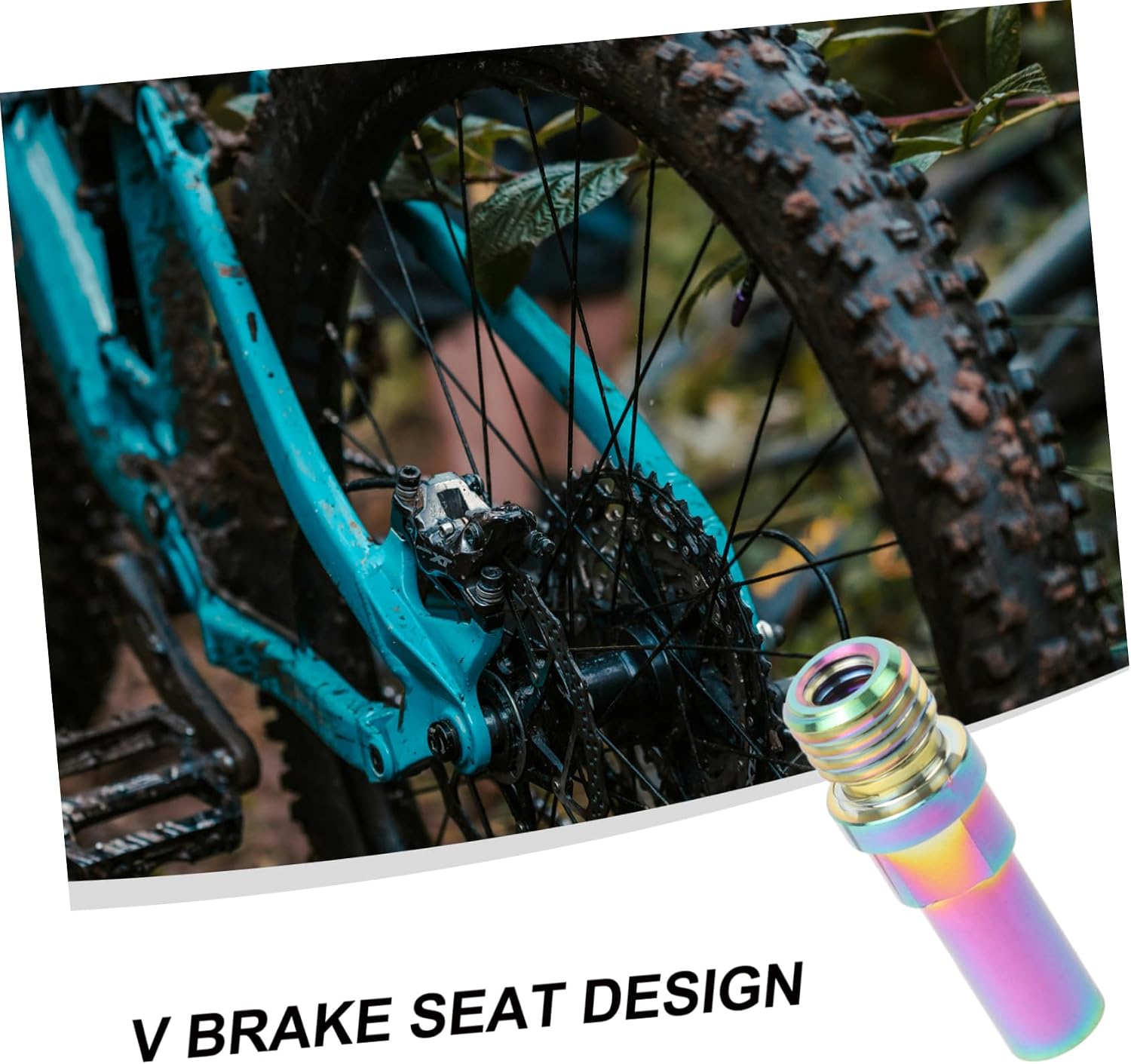 Bike Brake Modification Screw Road and Mountain Titanium Alloy Seat Part Easy Installation Compatible Standard Safety and Stability