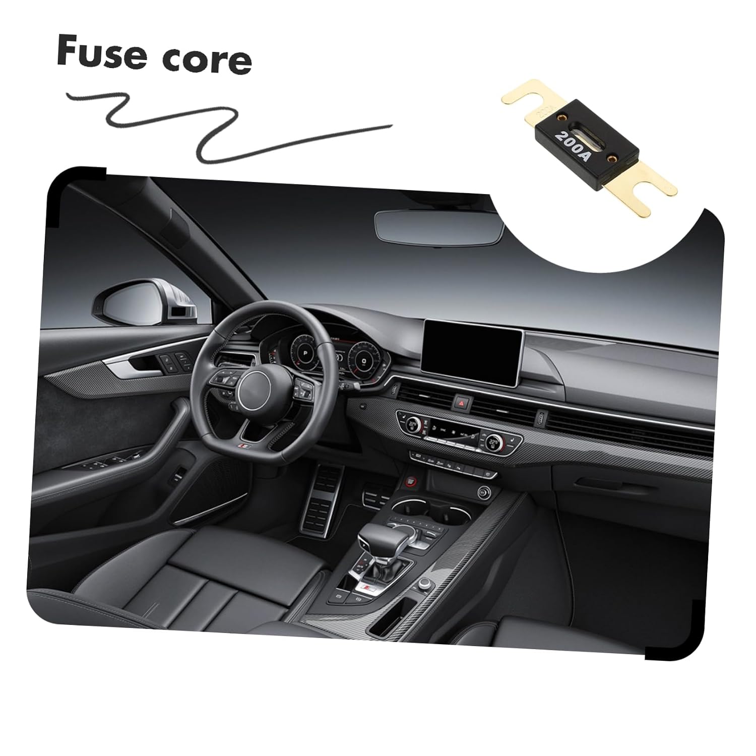 4Pcs Anl Fuse Insert for Car Audio Systems Plated Inline Fuse Holder for Amplifier Inverter Reliable Protection for Vehicle Electrical Circuits